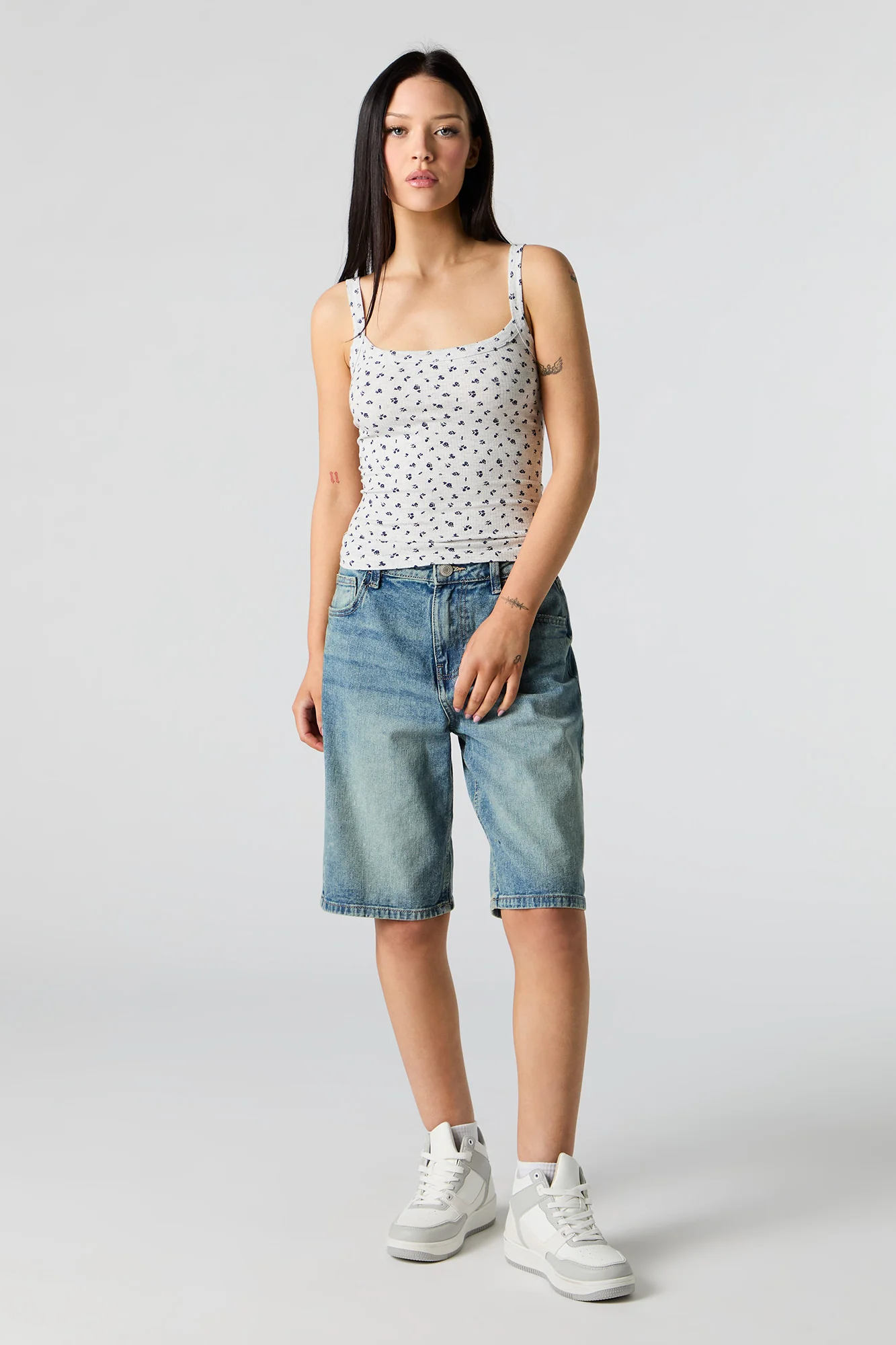 Ribbed Square Neck Tank - Image 12