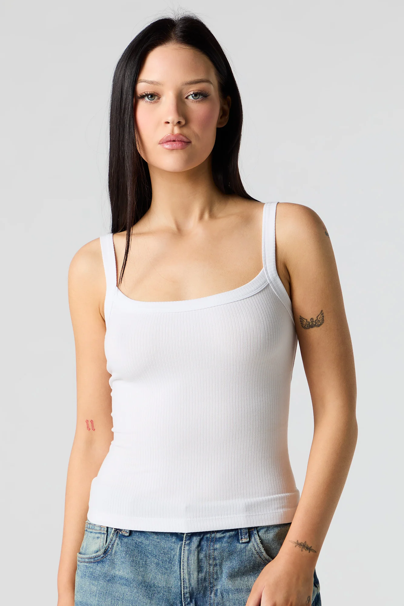 Ribbed Square Neck Tank - Image 13