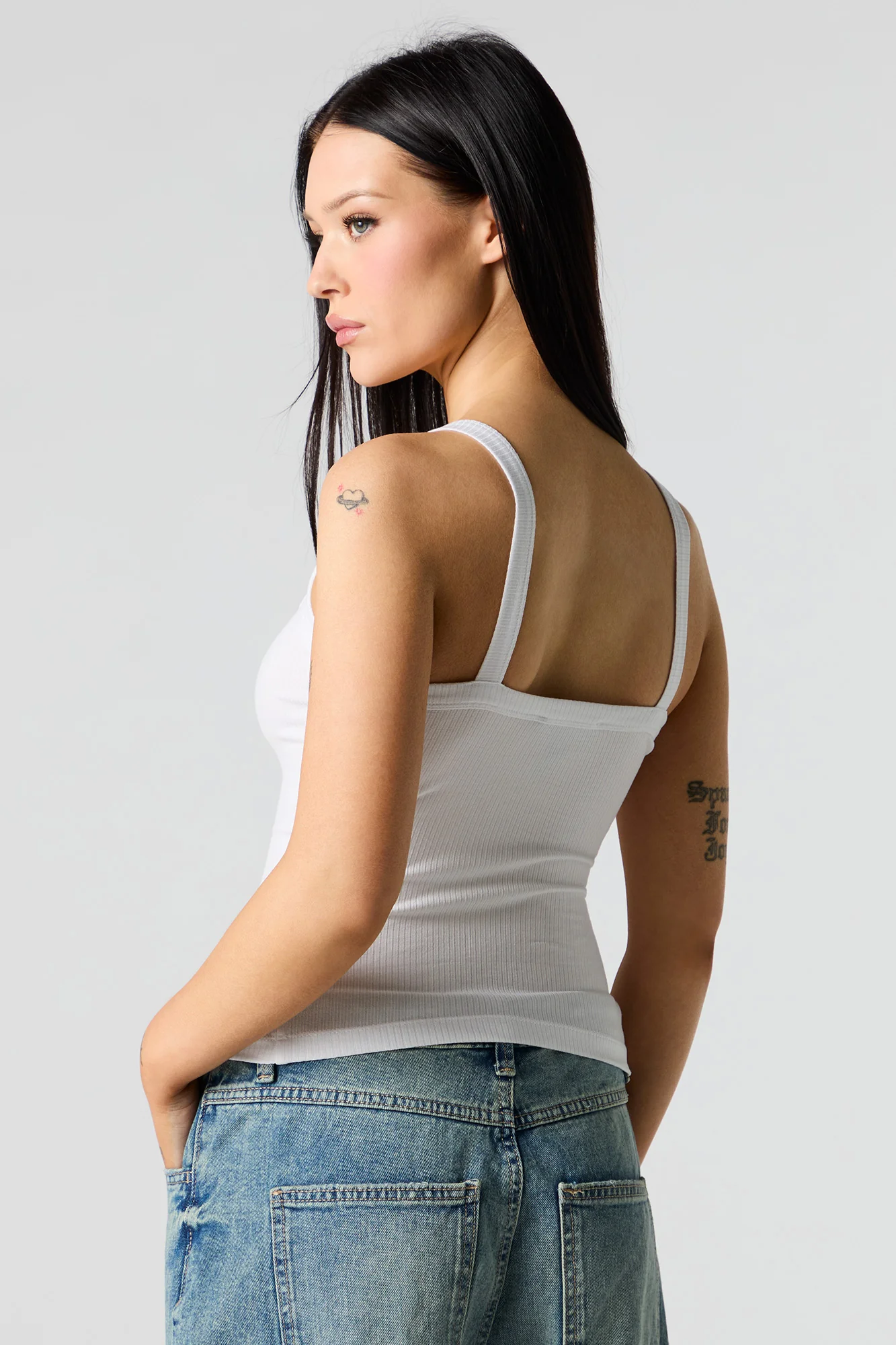 Ribbed Square Neck Tank - Image 14