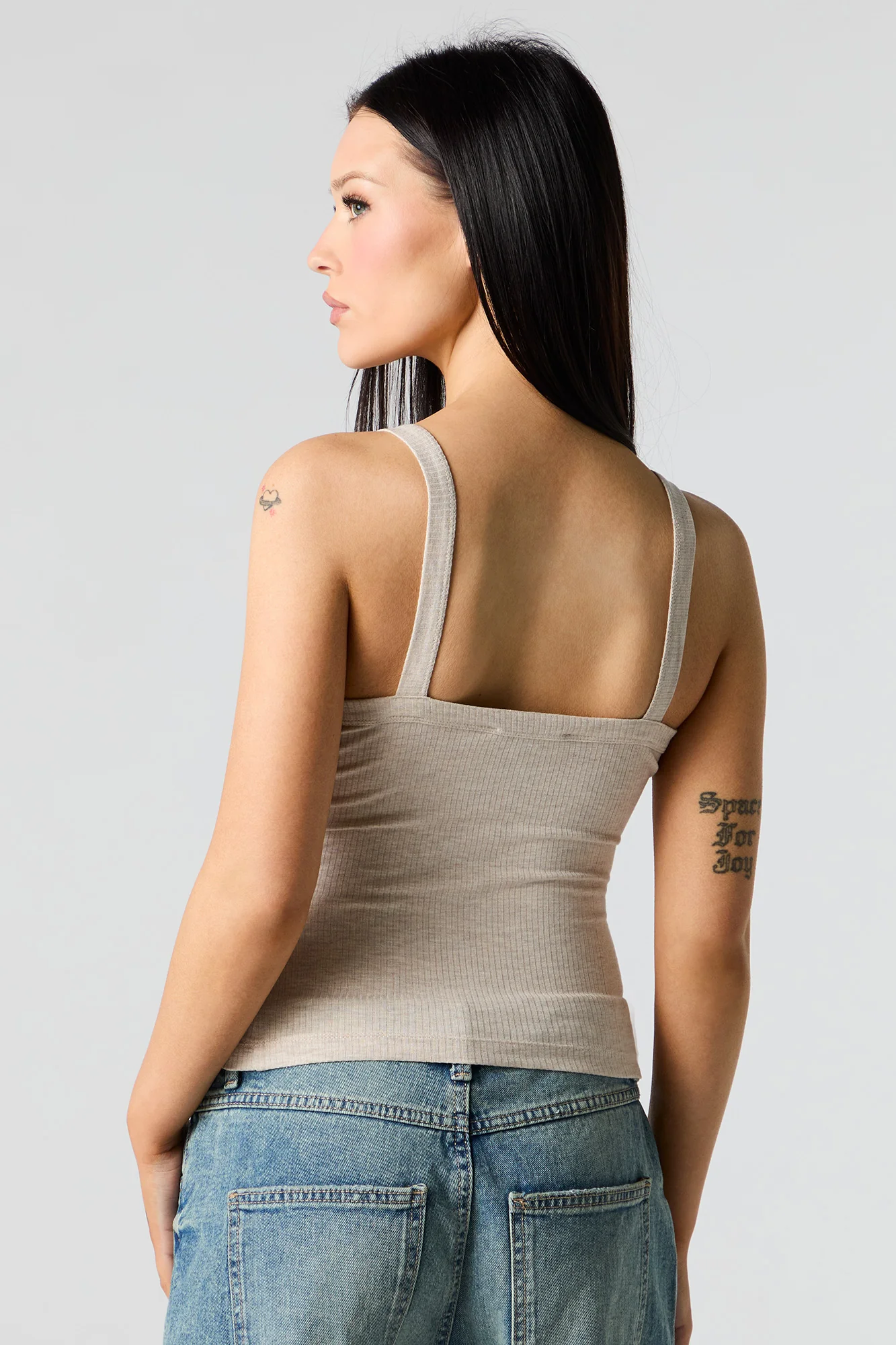 Ribbed Square Neck Tank - Image 17