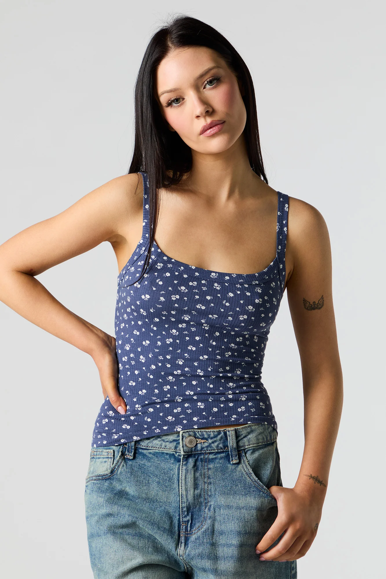 Ribbed Square Neck Tank - Image 19