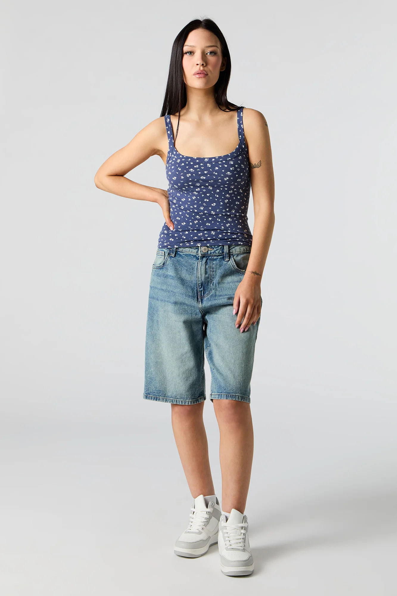 Ribbed Square Neck Tank - Image 21