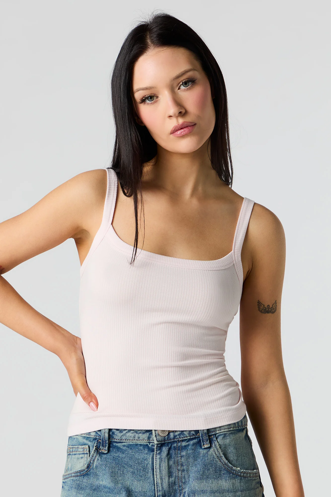 Ribbed Square Neck Tank - Image 22