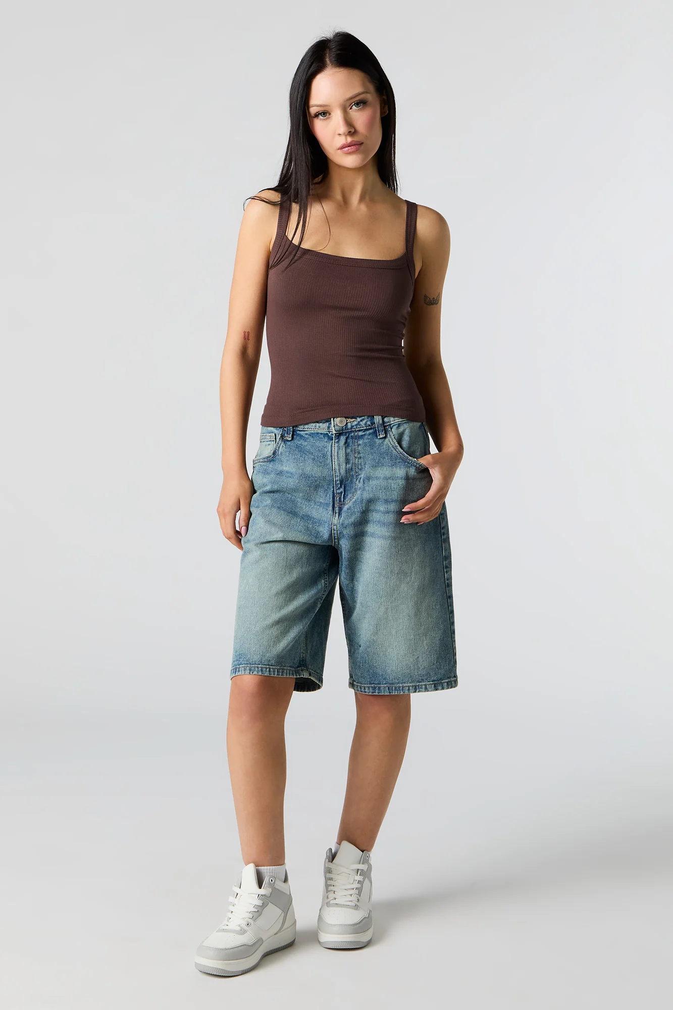 Ribbed Square Neck Tank - Image 3