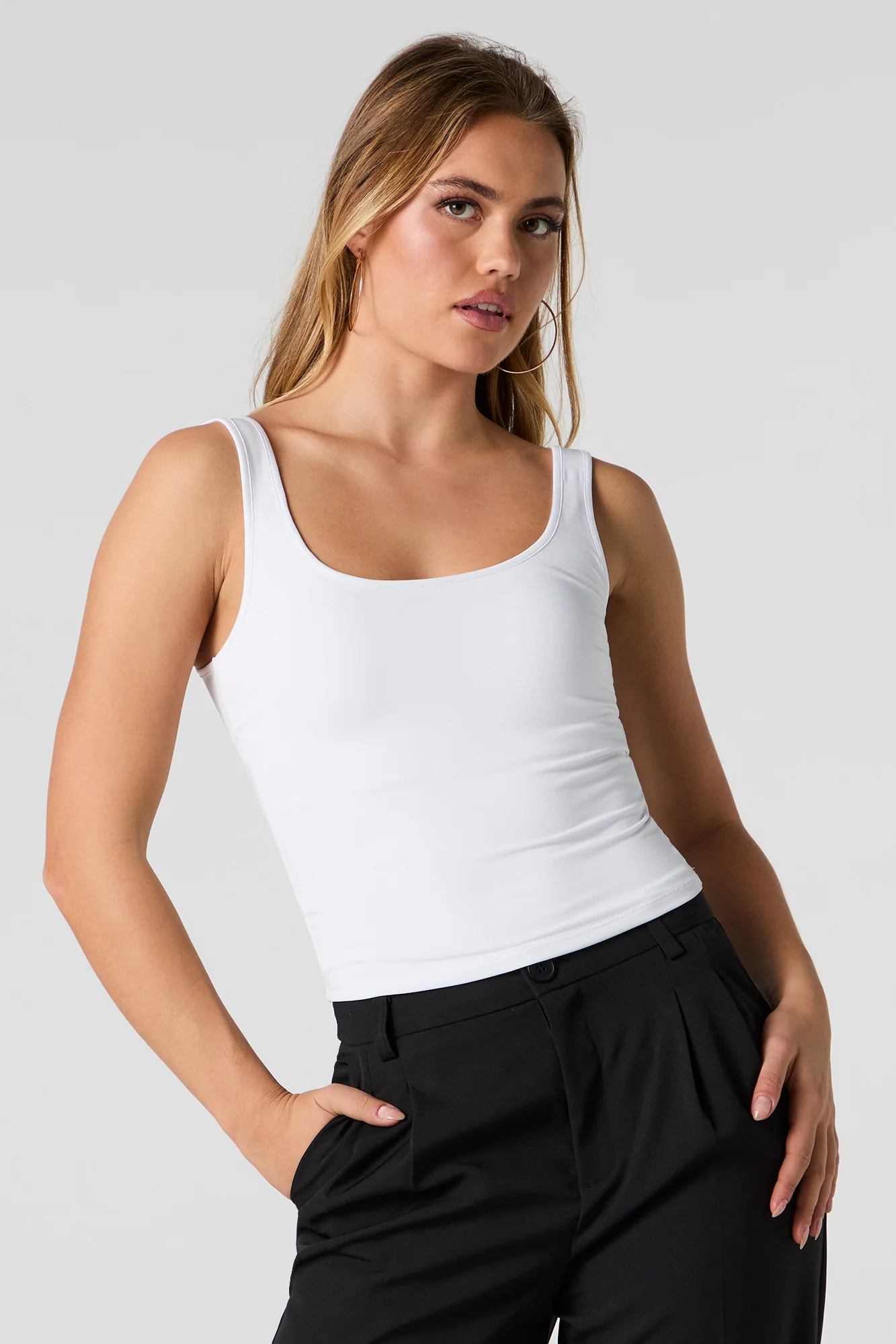 Contour Scoop Neck Tank - Image 10