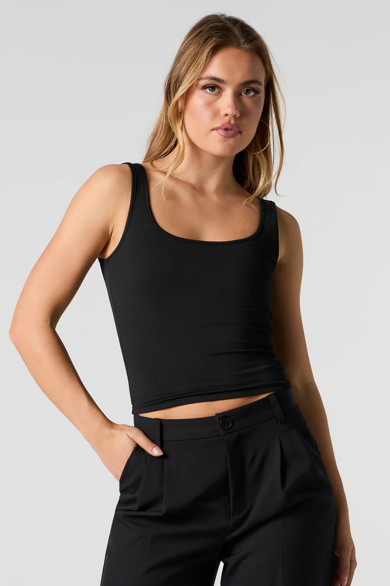 Contour Scoop Neck Tank - Image 4