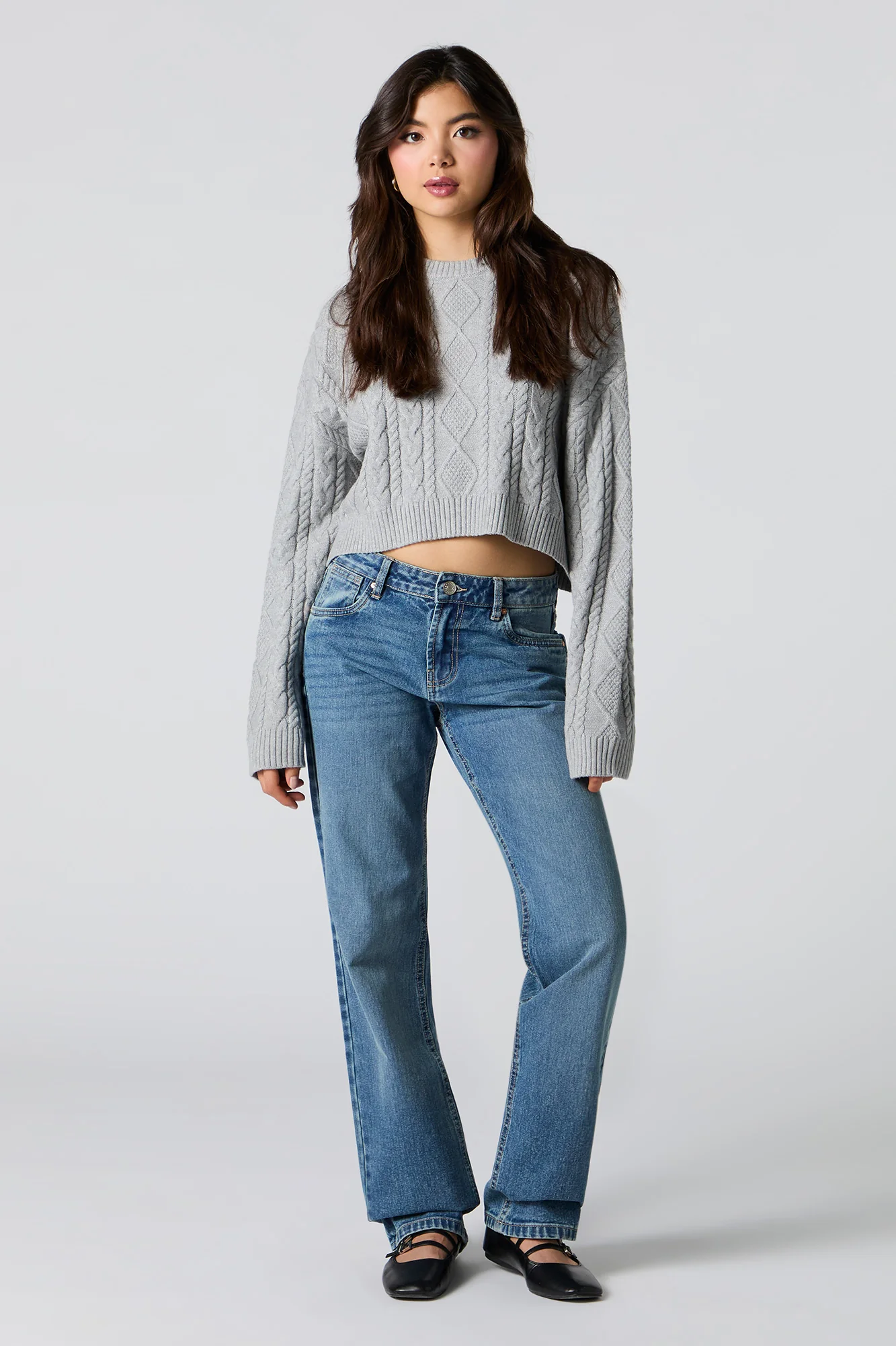 Low Rise Straight Leg Medium Jean
