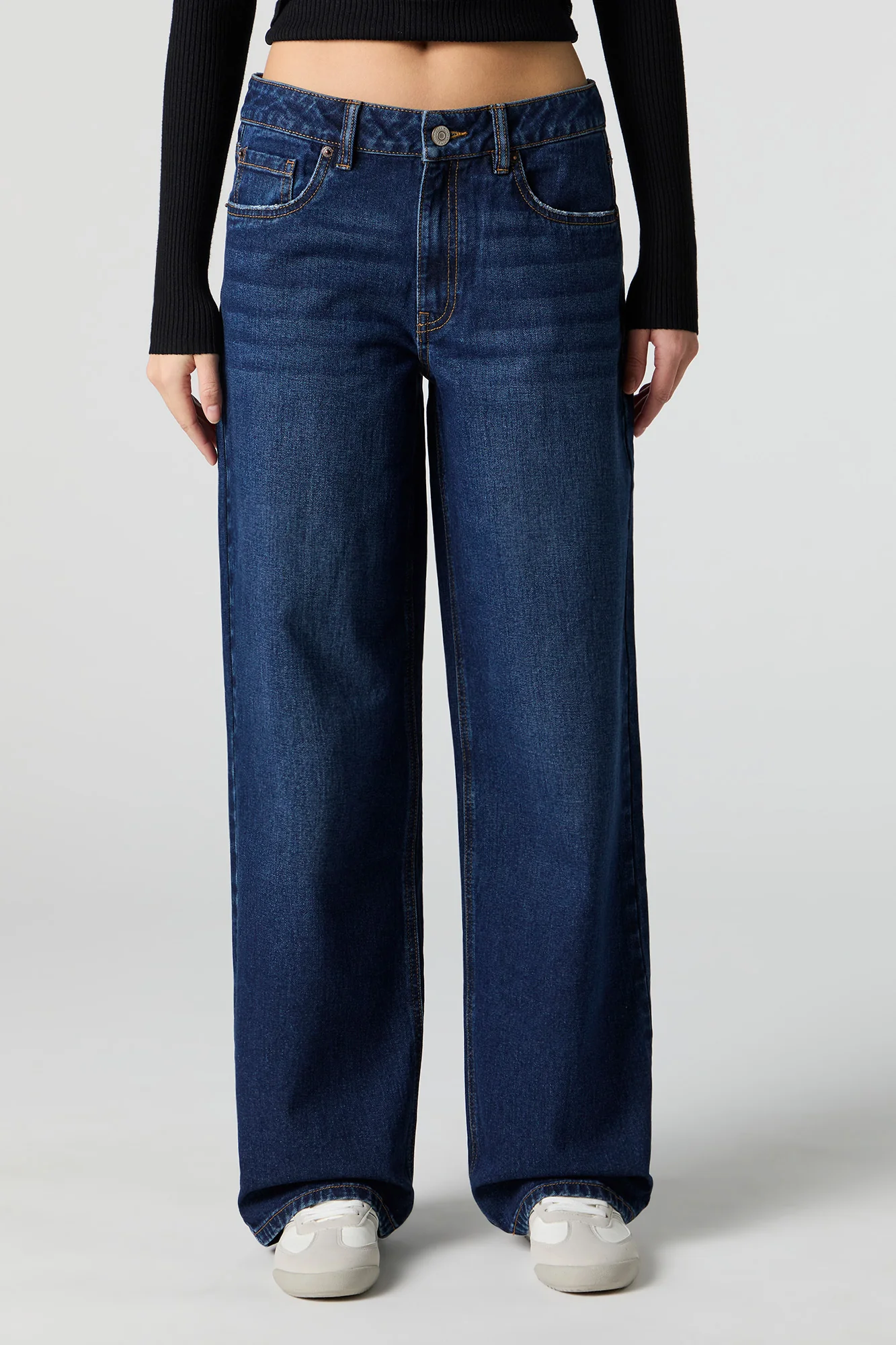 Low Rise Baggy Dark Jean - Image 2