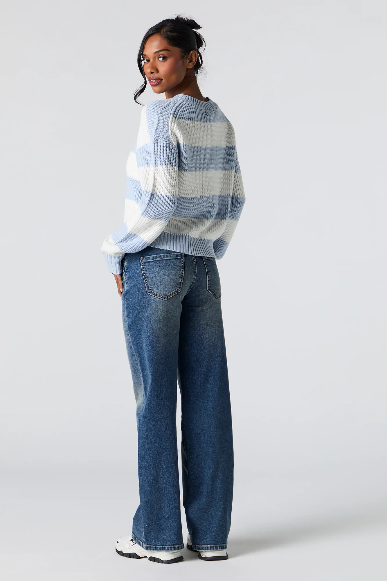 Stretch Baggy Vintage Dark Jean - Image 3
