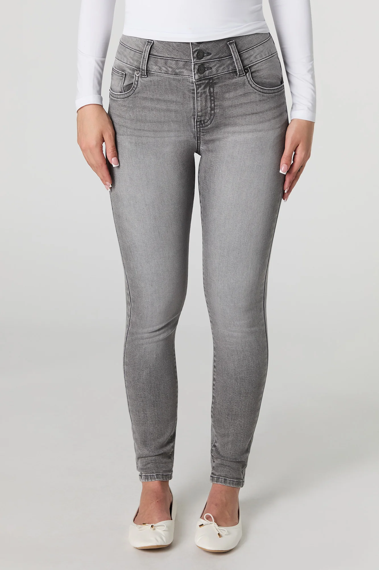 Push Up Skinny Grey Jean - Image 2
