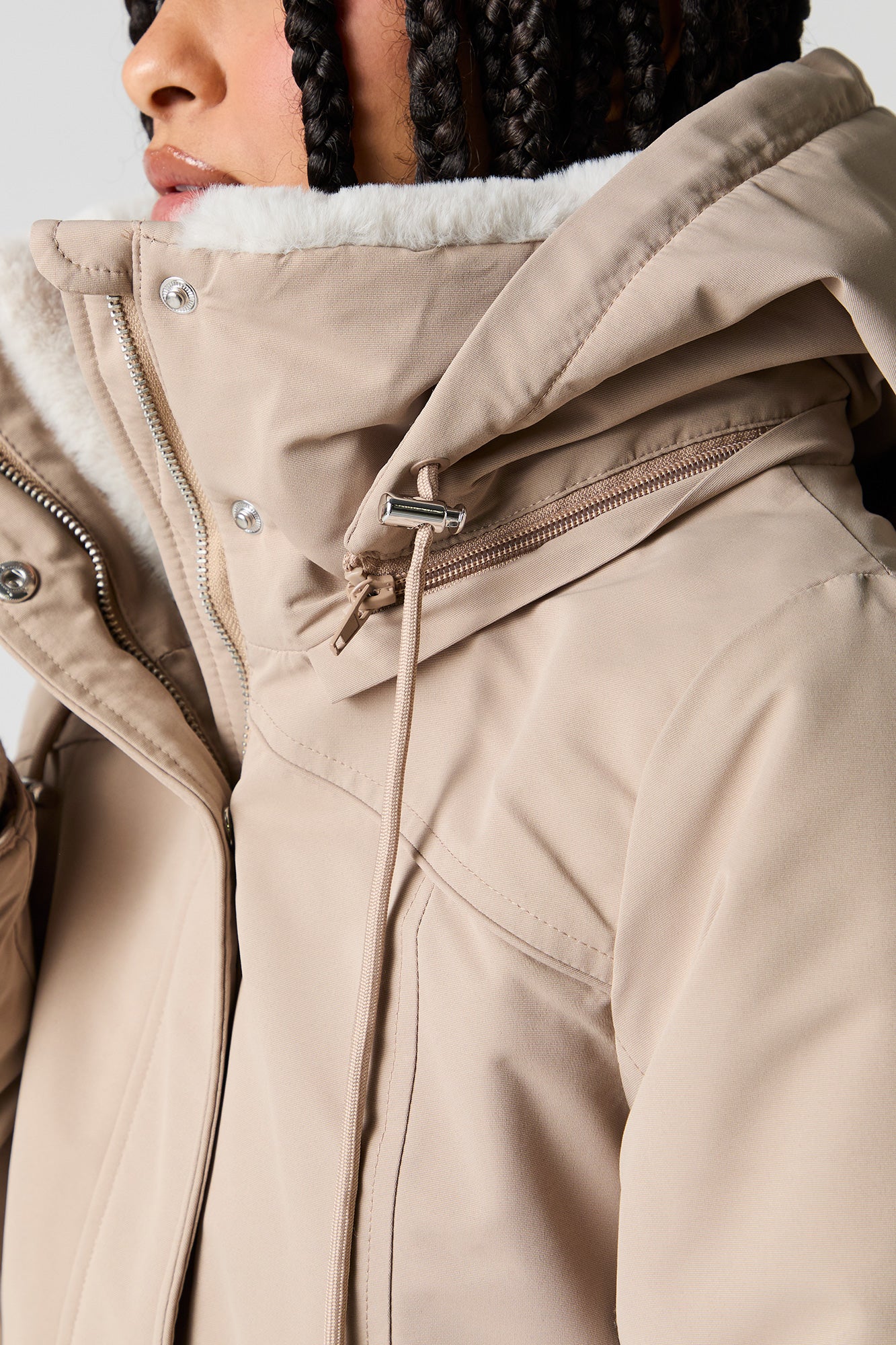 Faux Fur Lined Hooded Parka - Image 4