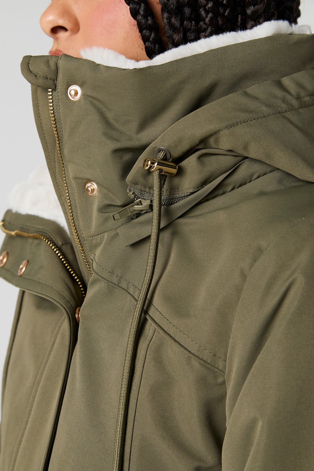 Parka à capuchon doublée de similifourrure - Image 12