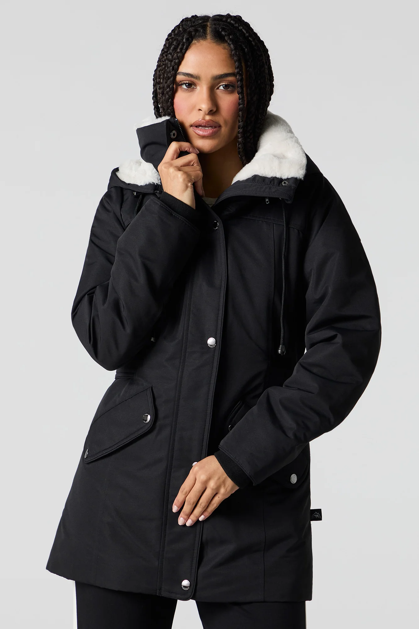 Parka à capuchon doublée de similifourrure - Image 13