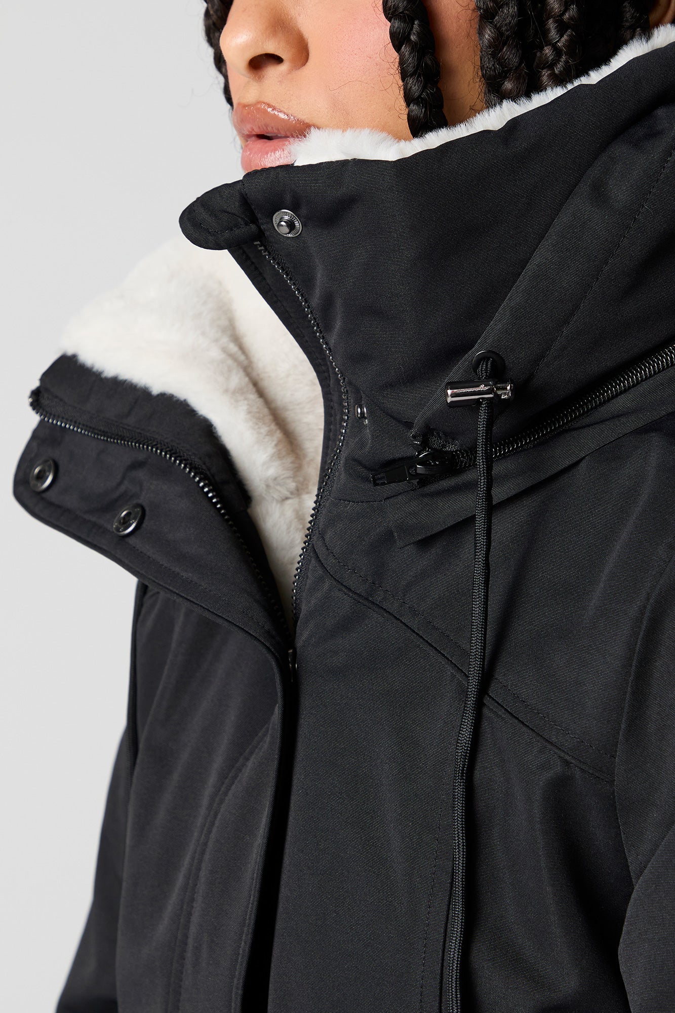Parka à capuchon doublée de similifourrure - Image 16