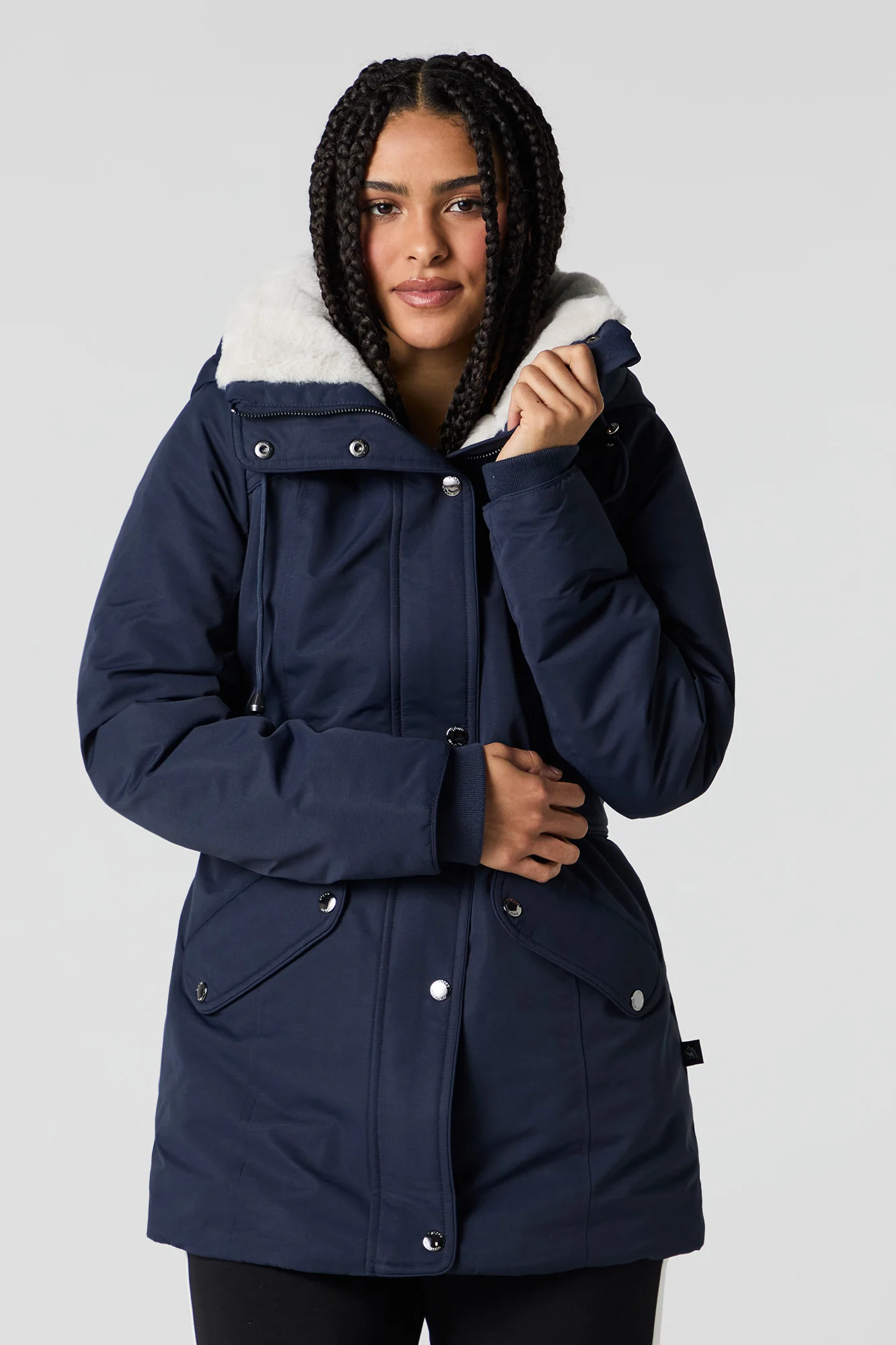 Parka à capuchon doublée de similifourrure - Image 21