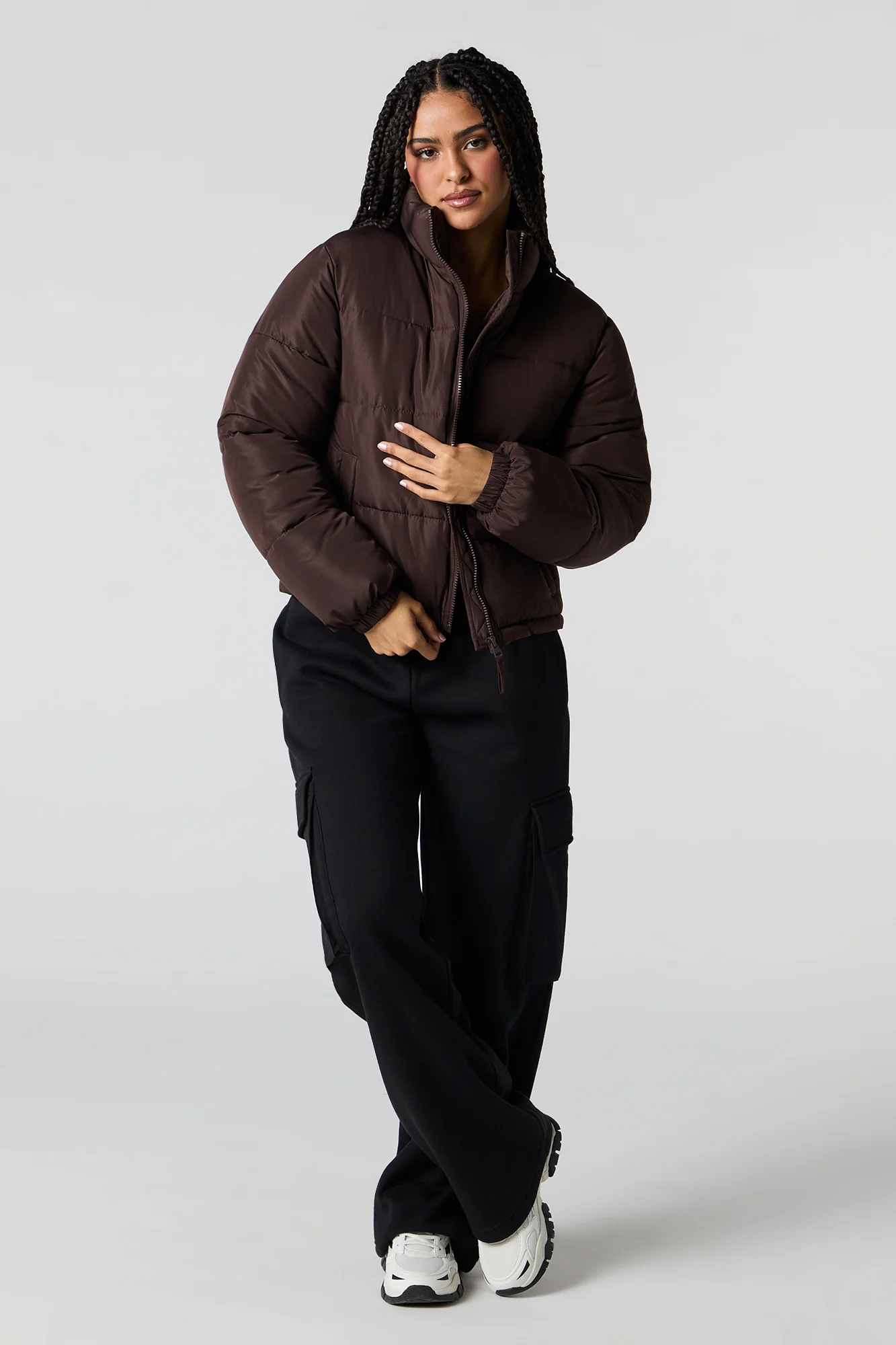 High Neck Puffer Jacket - Image 10