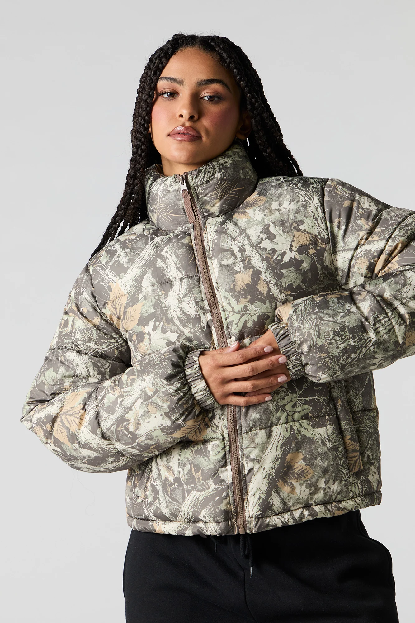 High Neck Puffer Jacket - Image 4