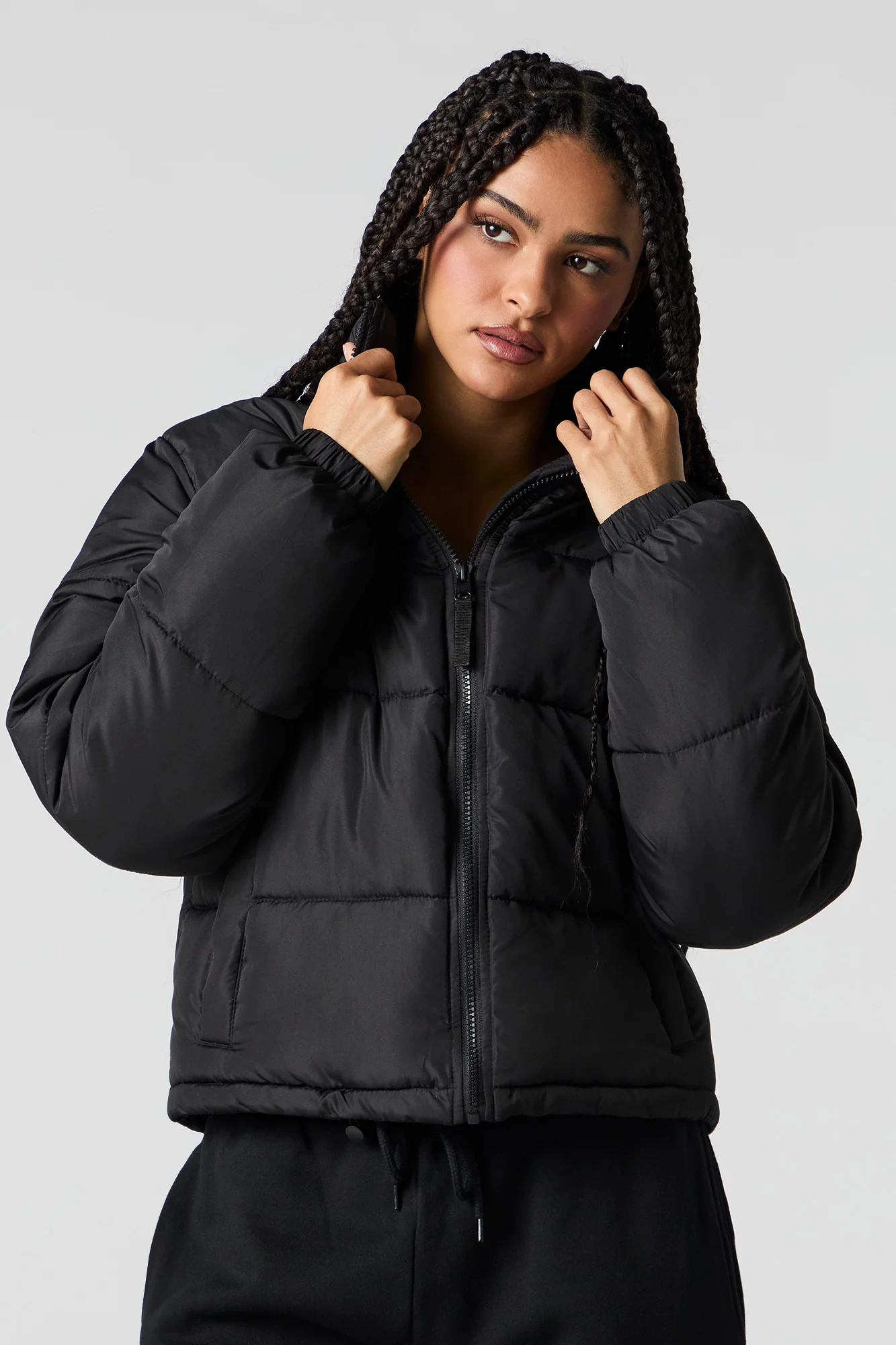 High Neck Puffer Jacket - Image 5