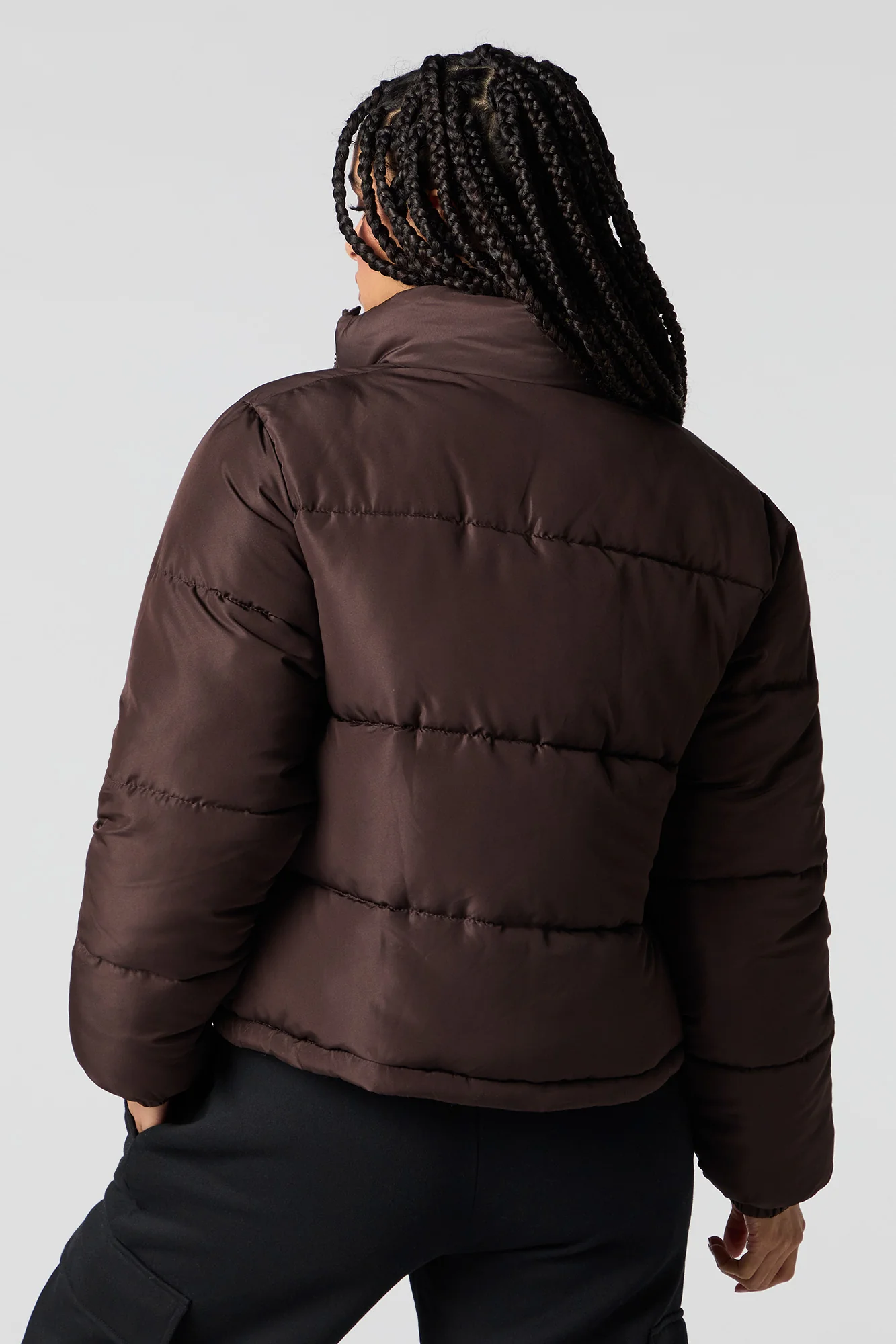 High Neck Puffer Jacket - Image 9