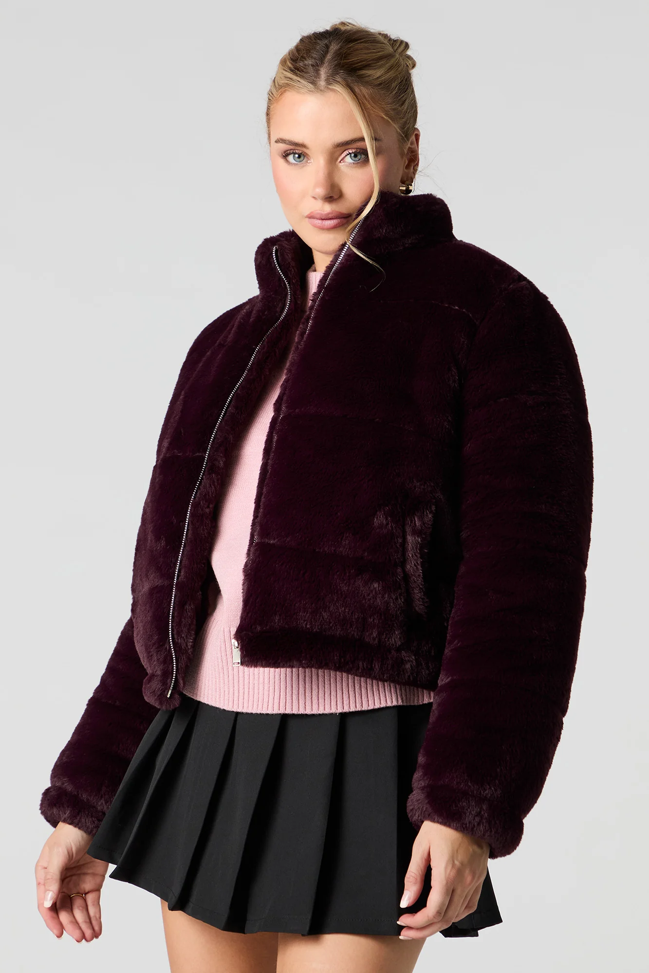 Blouson matelassé en similifourrure - Image 11