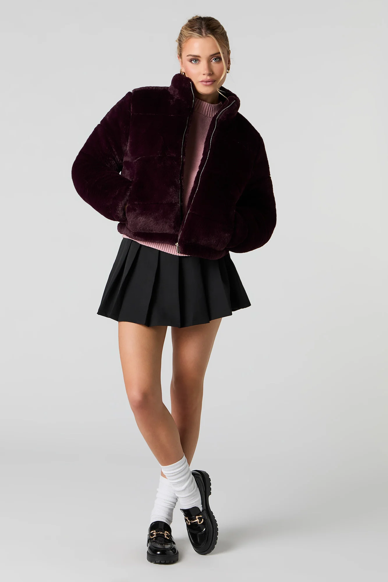 Blouson matelassé en similifourrure - Image 13