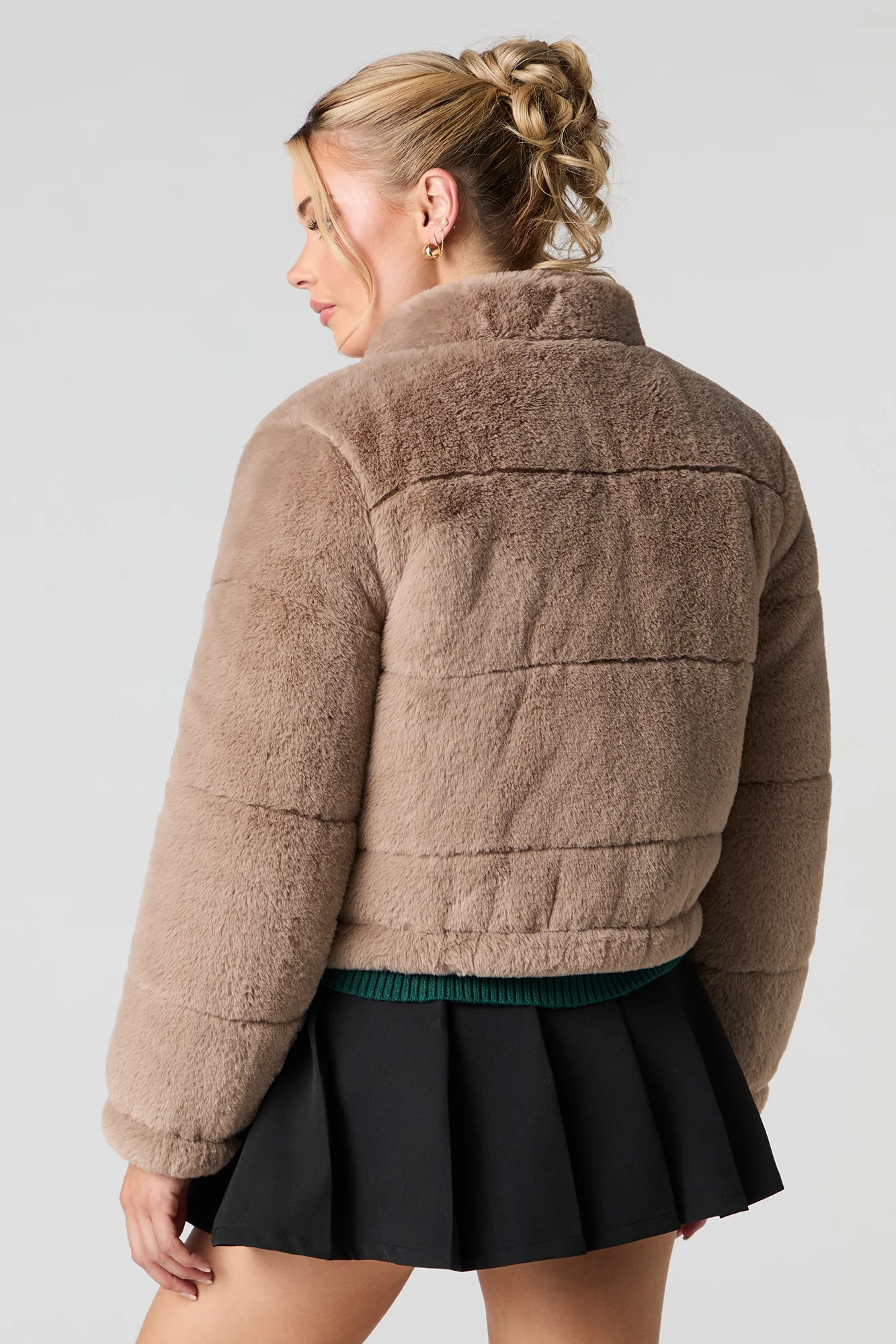 Blouson matelassé en similifourrure - Image 15