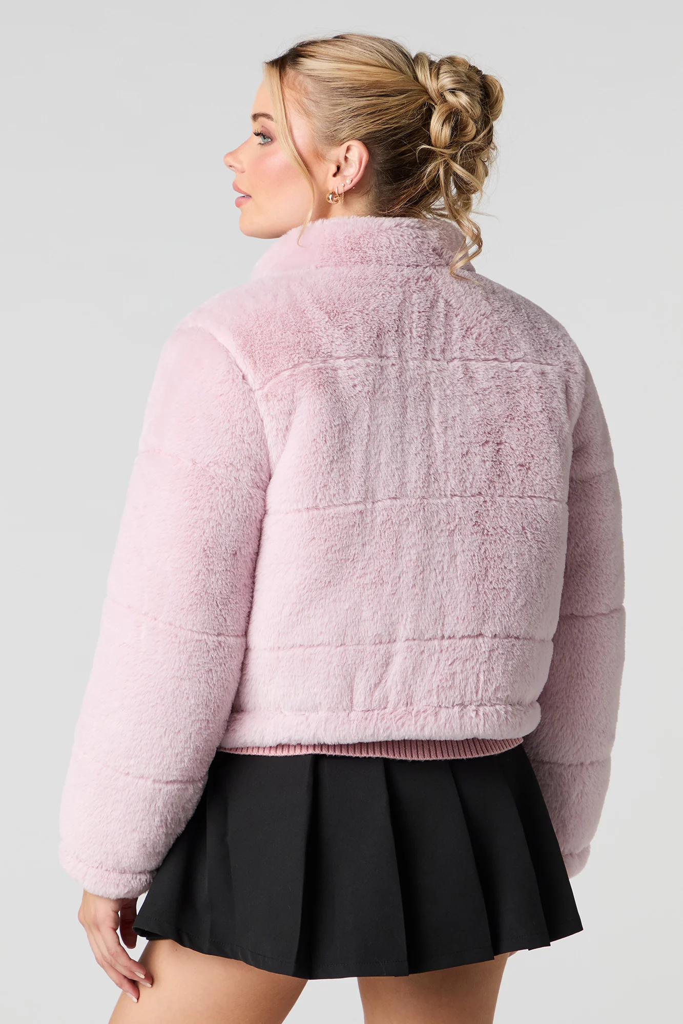 Blouson matelassé en similifourrure - Image 2