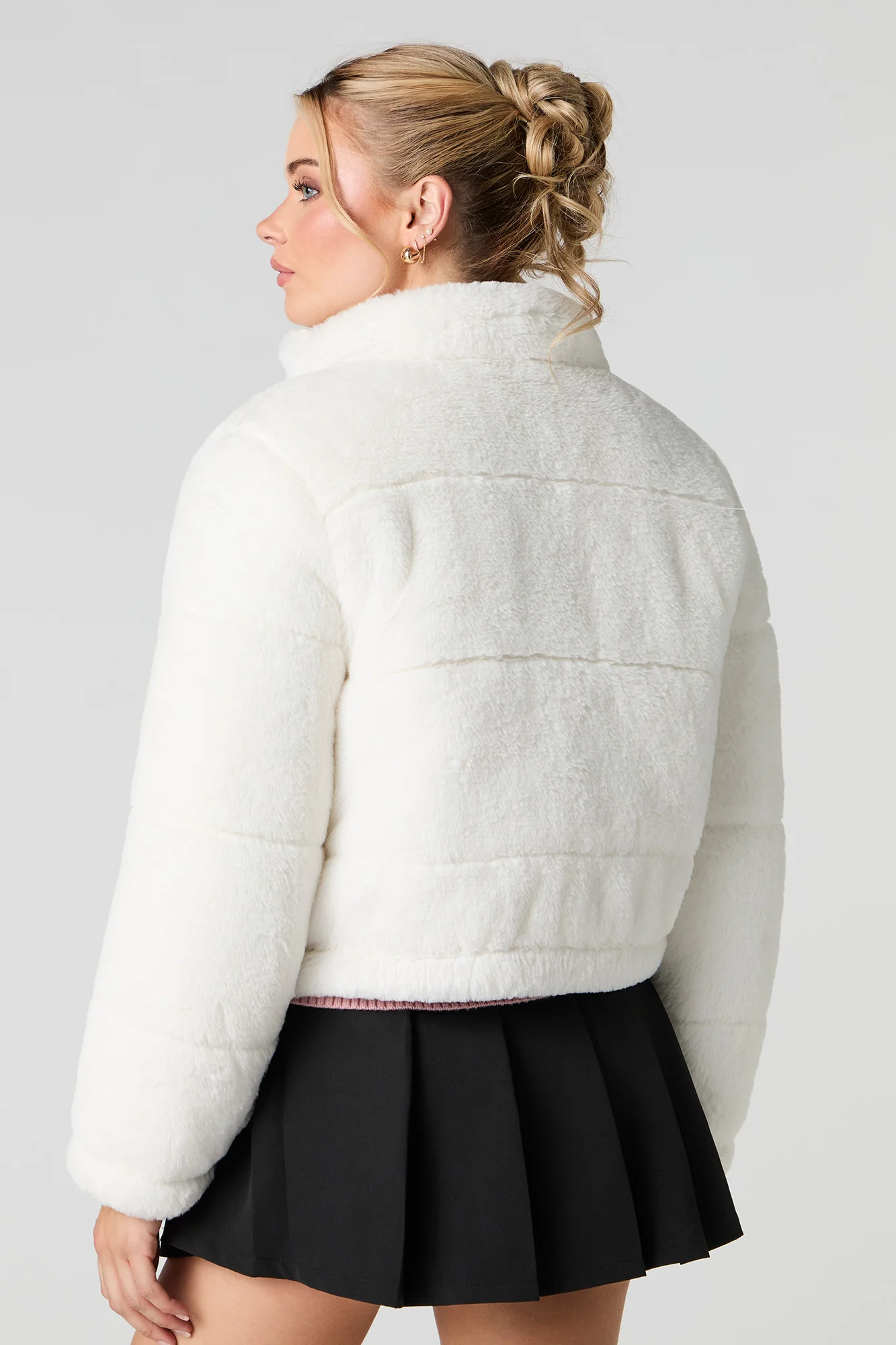 Blouson matelassé en similifourrure - Image 8
