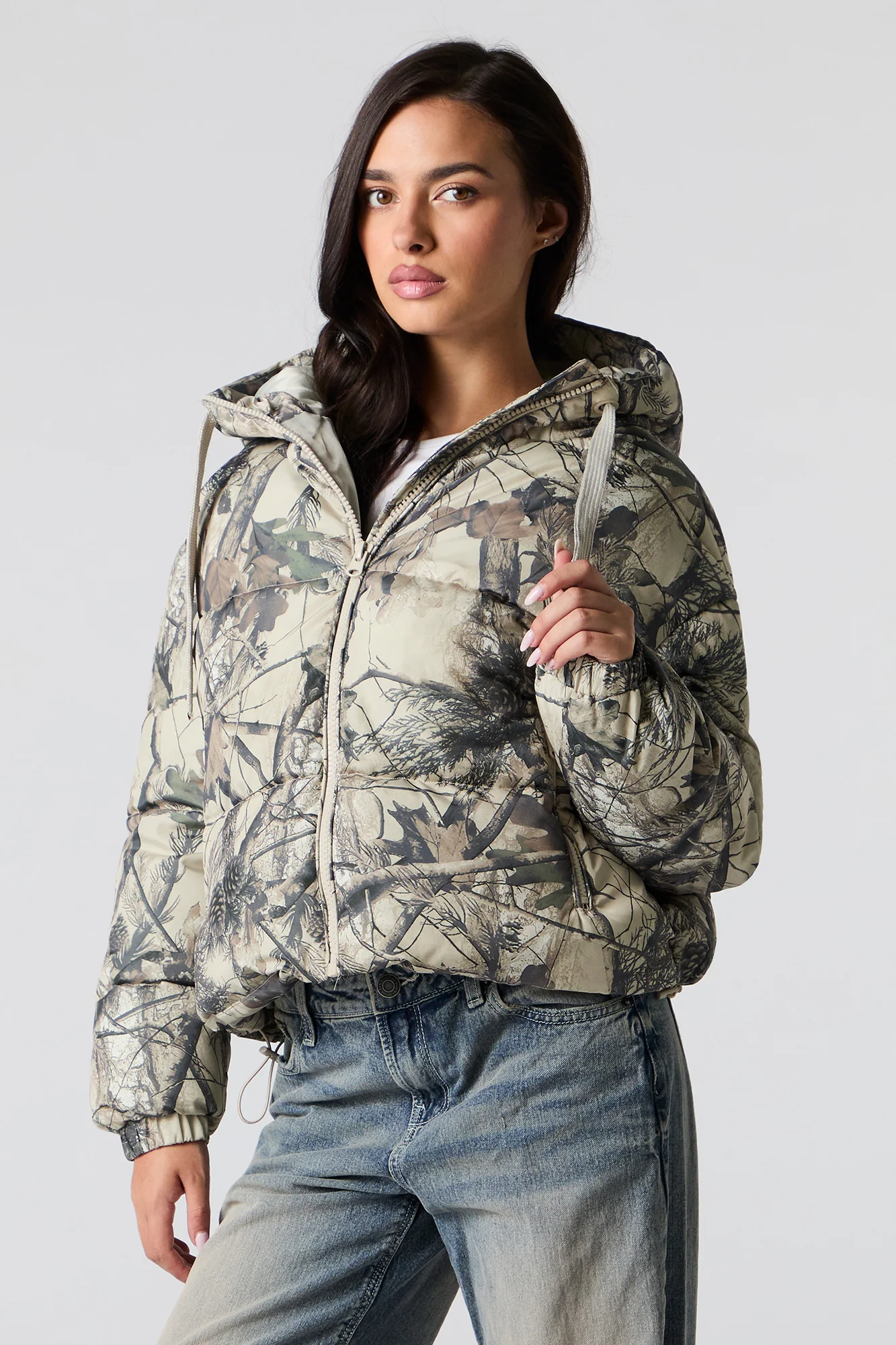 Blouson matelassé coupe garçonne