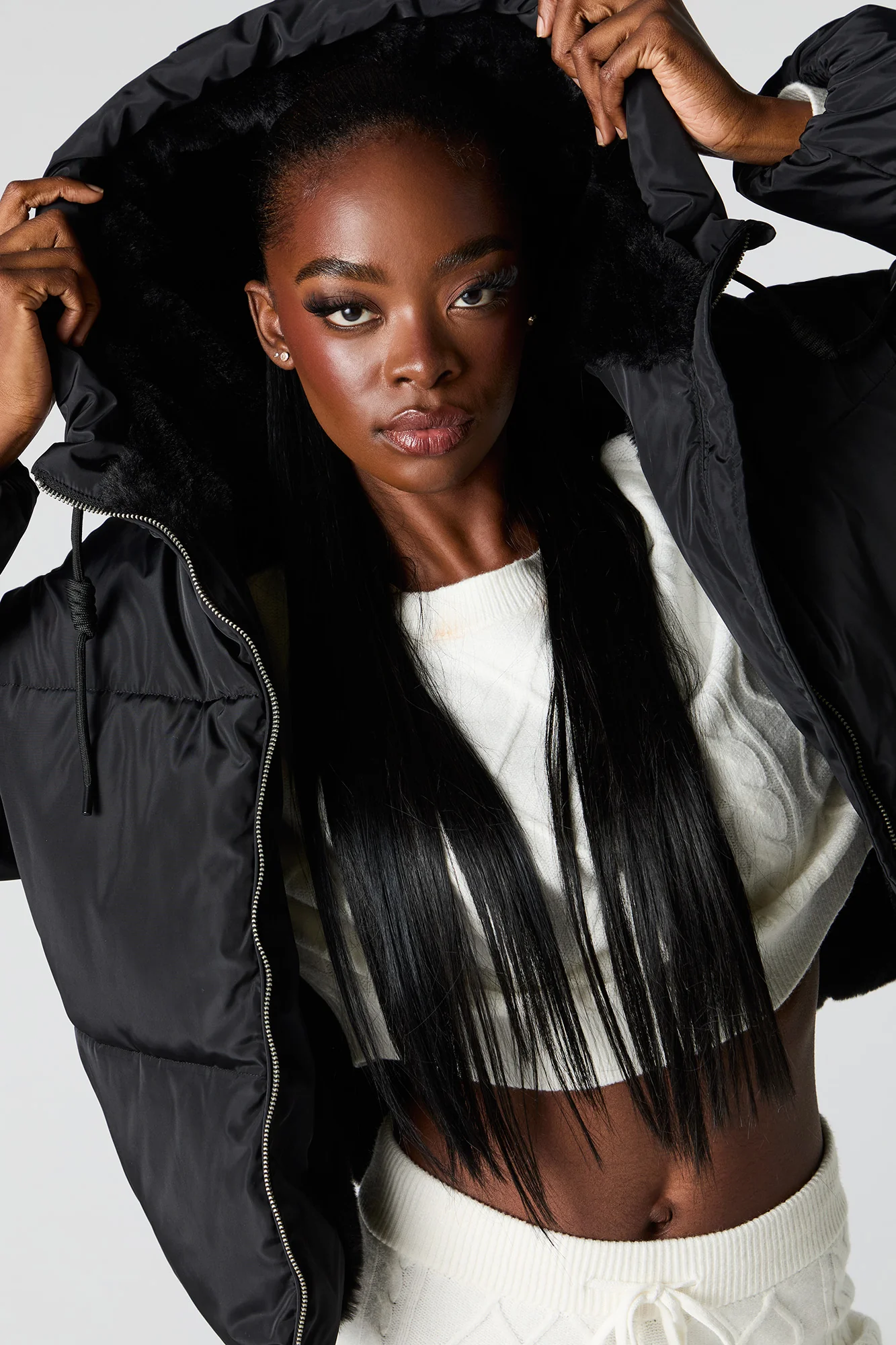 Blouson bouffant doublé de similifourrure - Image 7