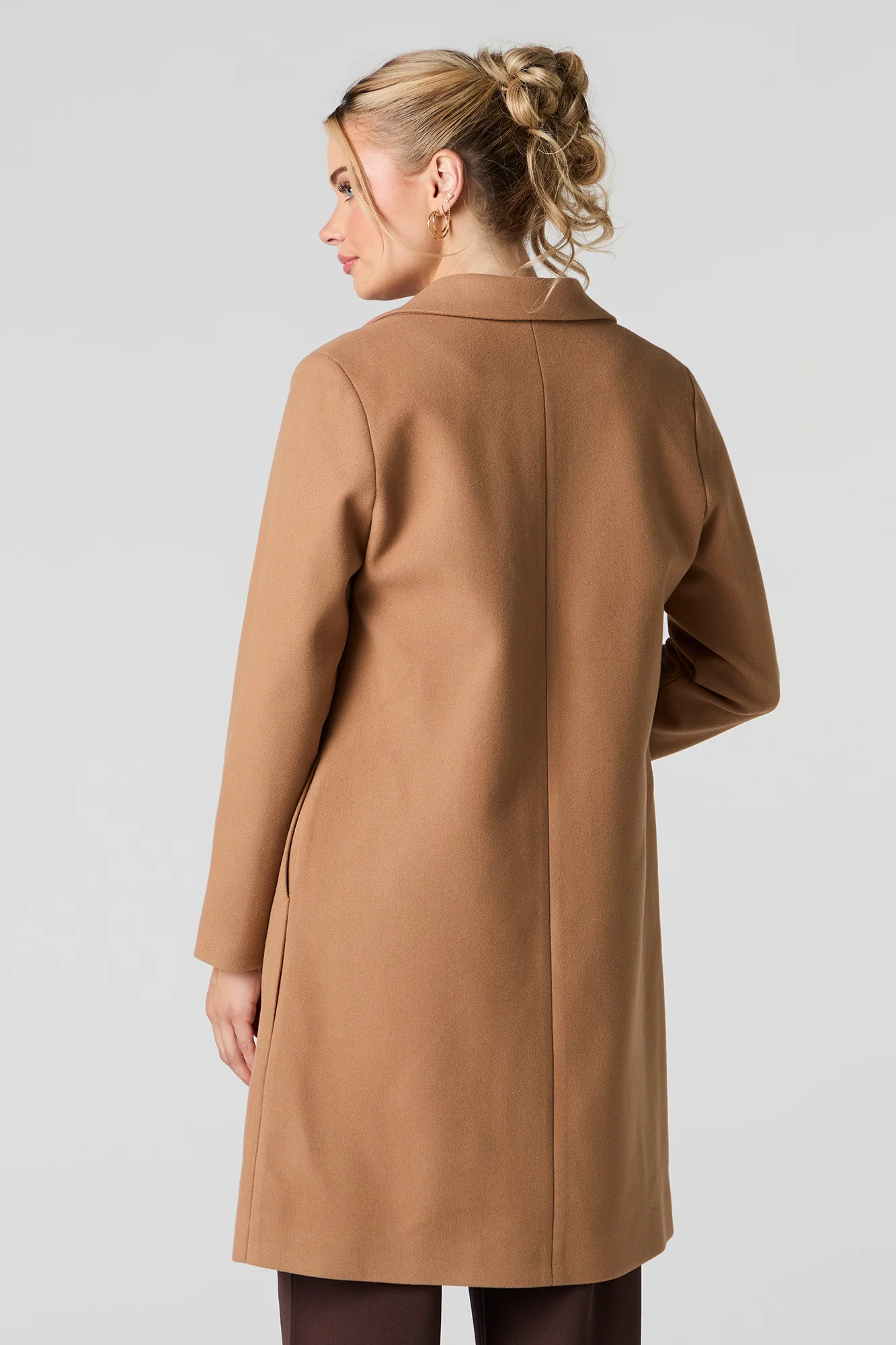 Single Button Wool Coat - Image 2