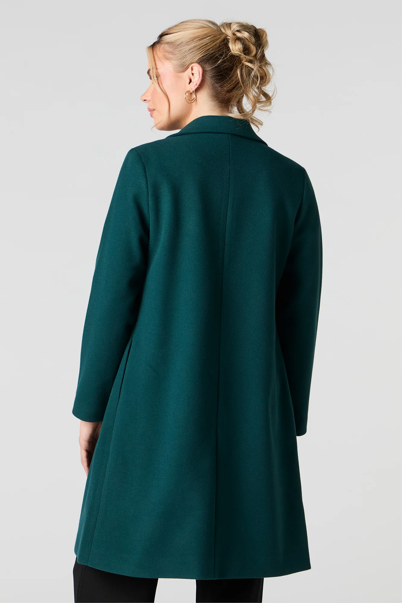 Single Button Wool Coat - Image 9