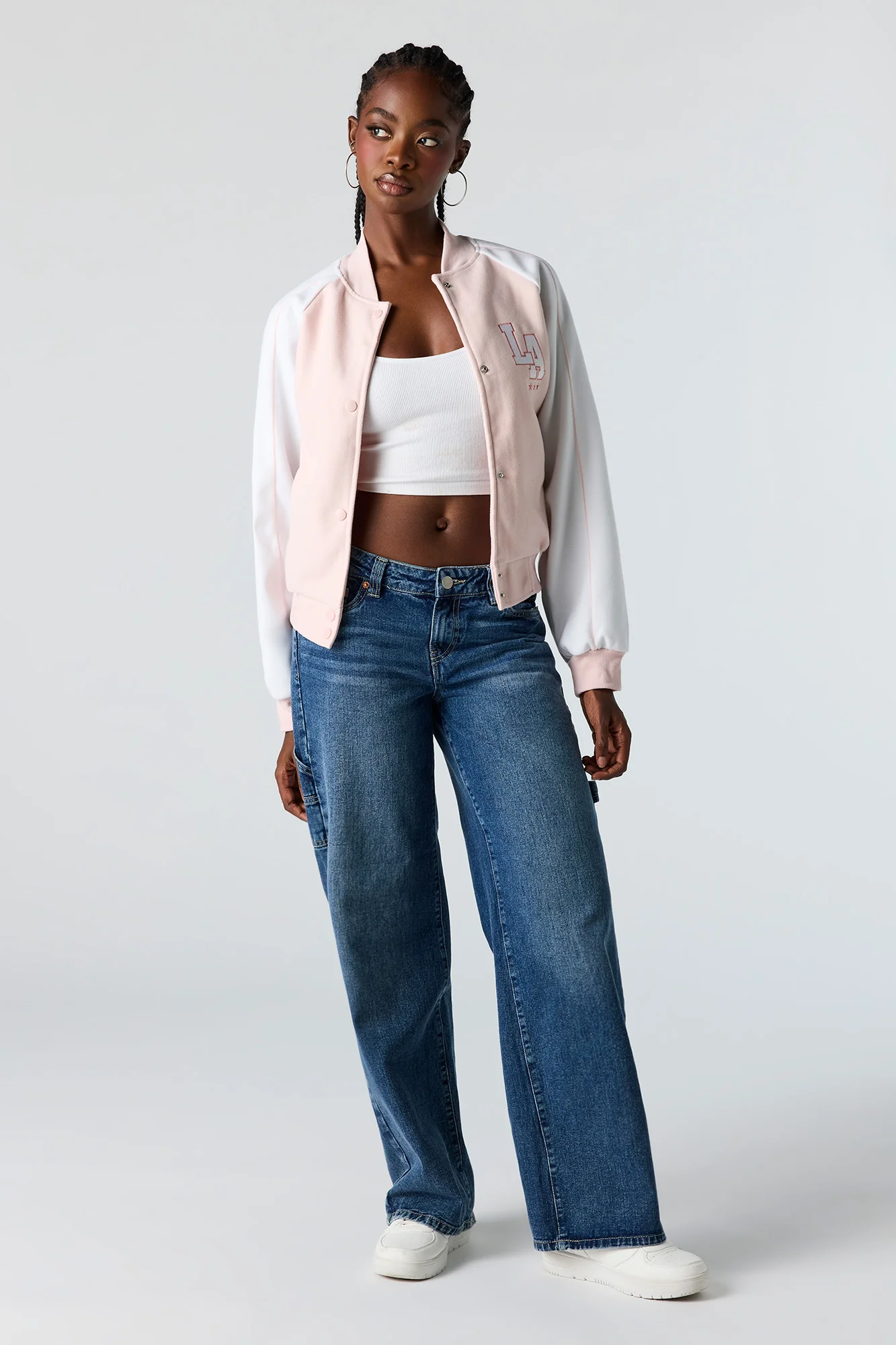 Blouson aviateur en molleton avec motif brodé - Image 9
