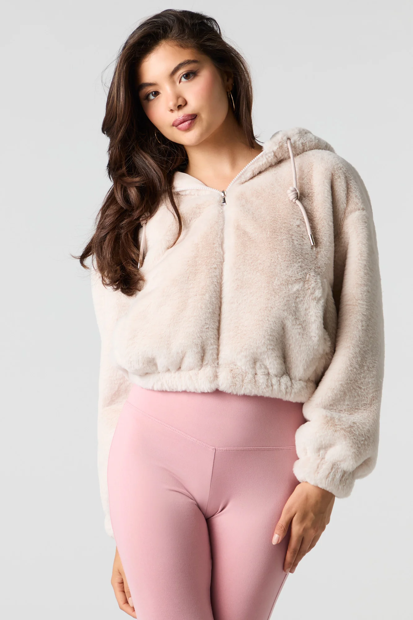 Faux Fur Bomber Jacket