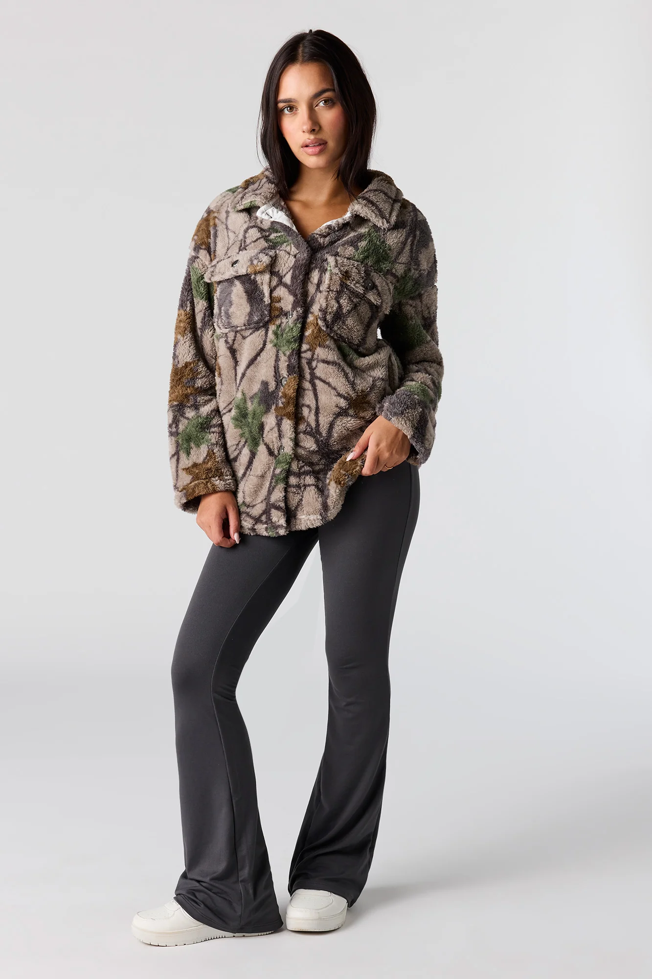 Plaid Sherpa Shacket - Image 12