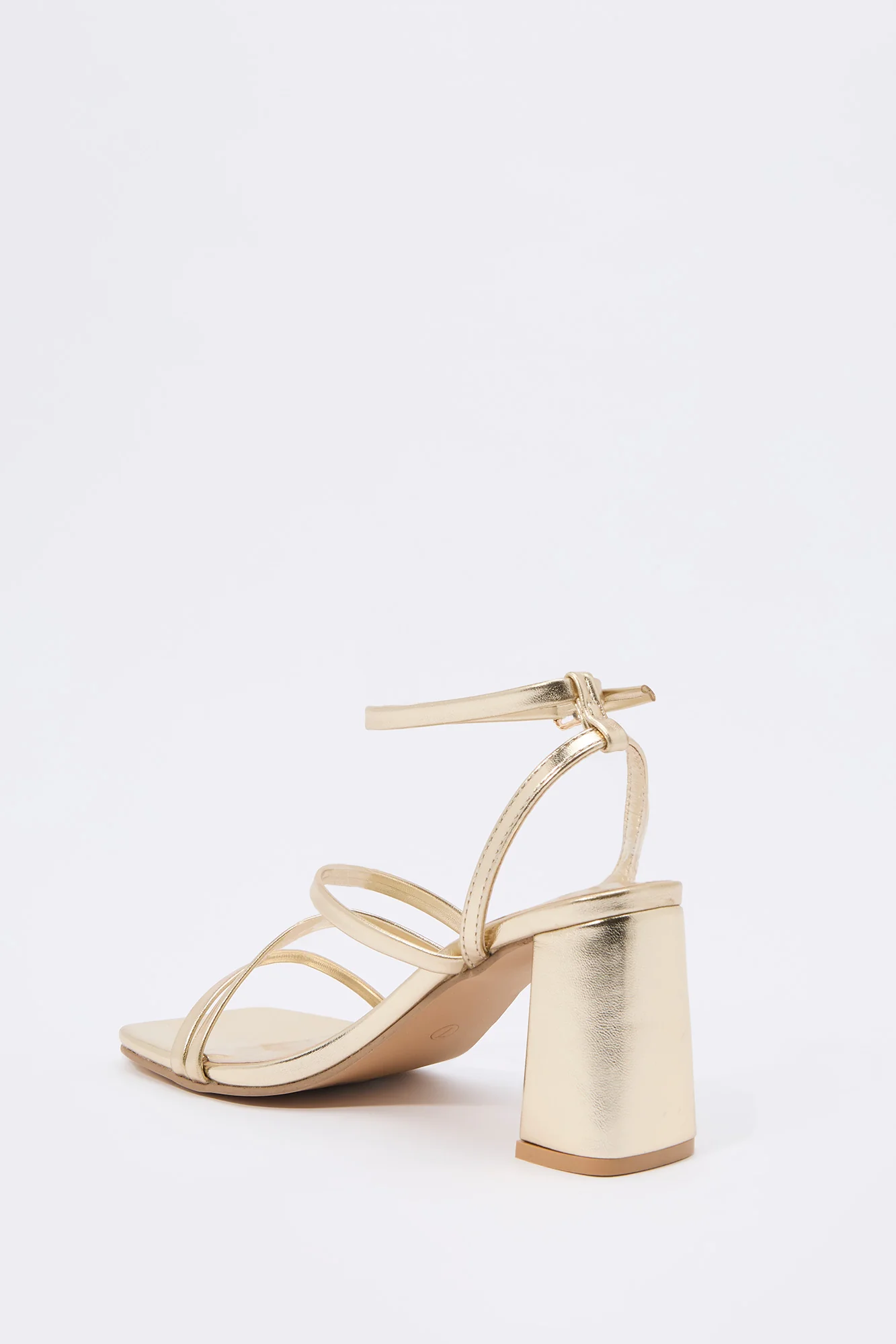 Strappy Open Toe Block Heel - Image 15