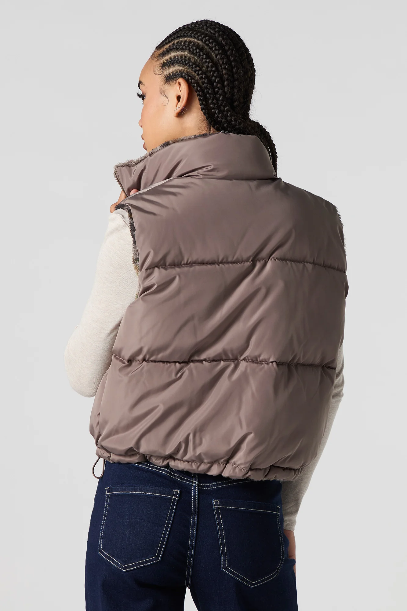 Veste bouffante réversible doublée de Sherpa - Image 10