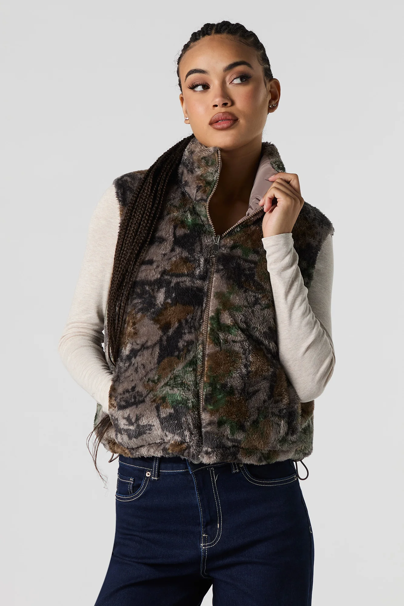 Veste bouffante réversible doublée de Sherpa - Image 11