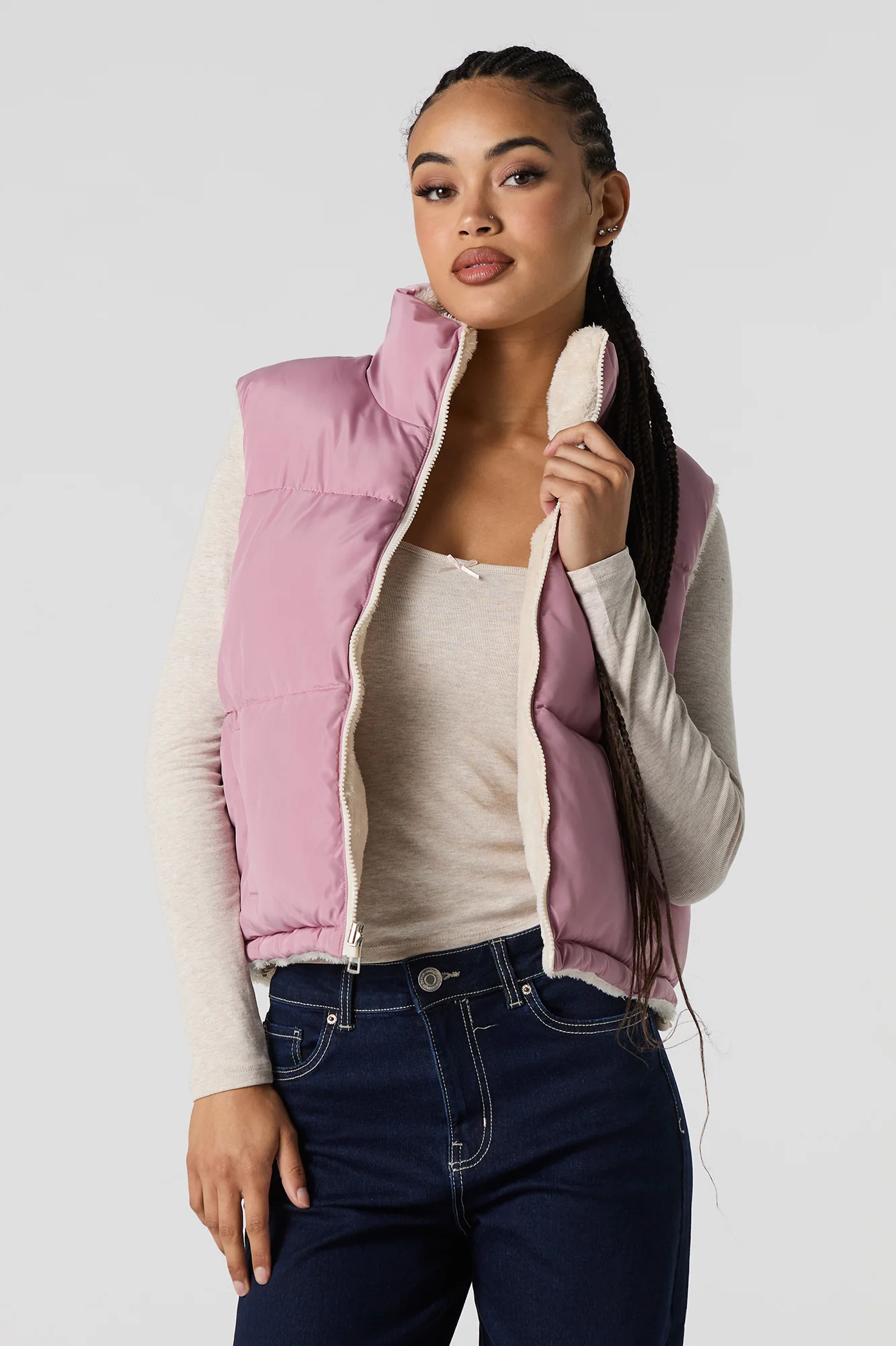 Veste bouffante réversible doublée de Sherpa - Image 13