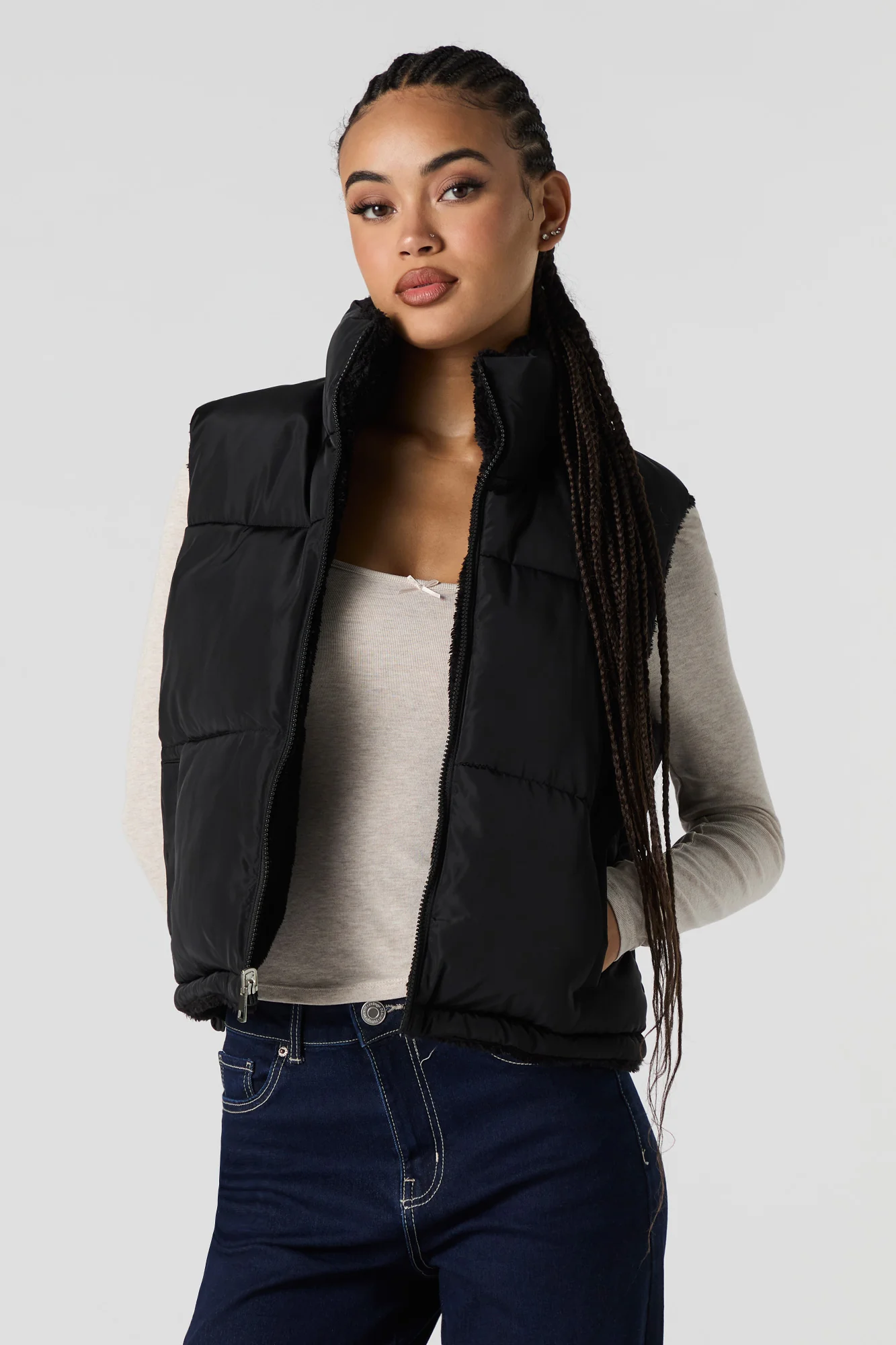 Veste bouffante réversible doublée de Sherpa - Image 2