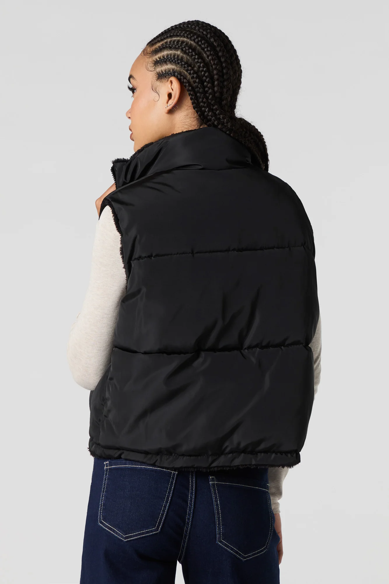 Veste bouffante réversible doublée de Sherpa - Image 3