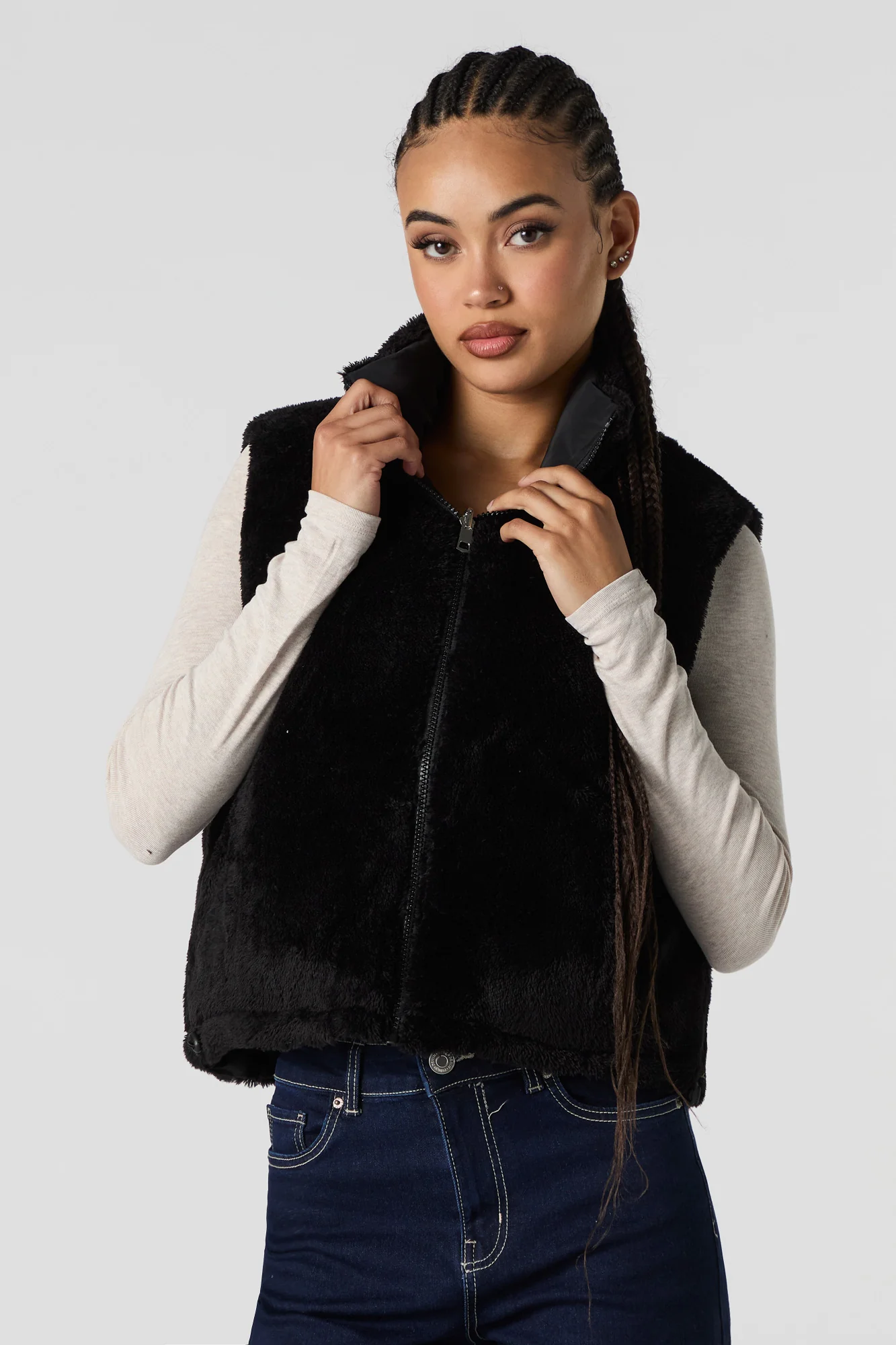 Veste bouffante réversible doublée de Sherpa - Image 4