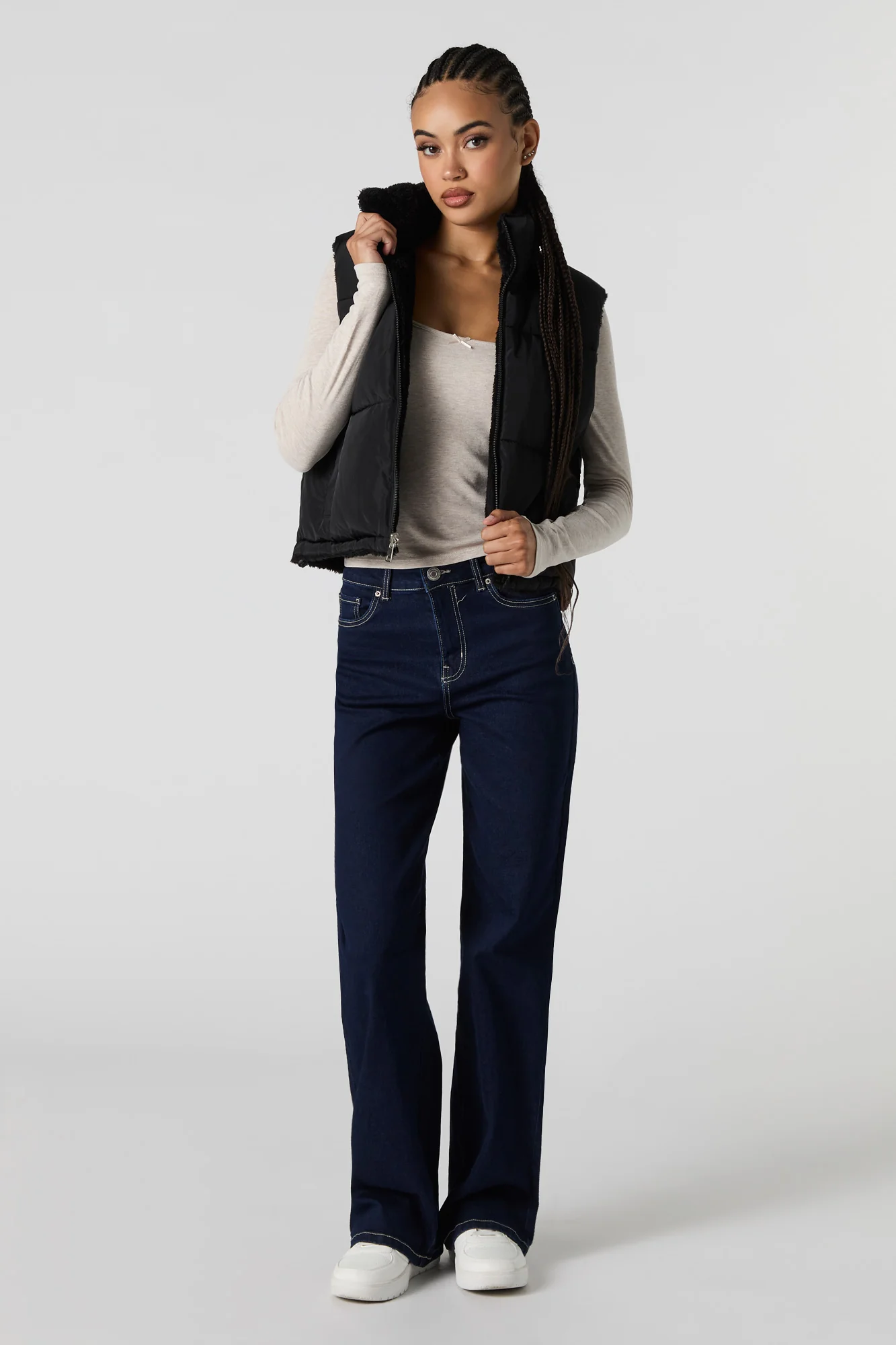 Veste bouffante réversible doublée de Sherpa - Image 5