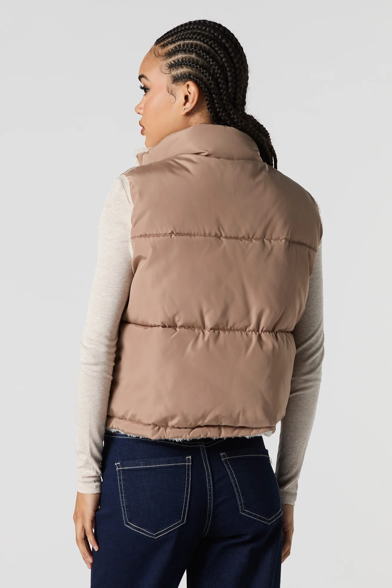 Veste bouffante réversible doublée de Sherpa - Image 7