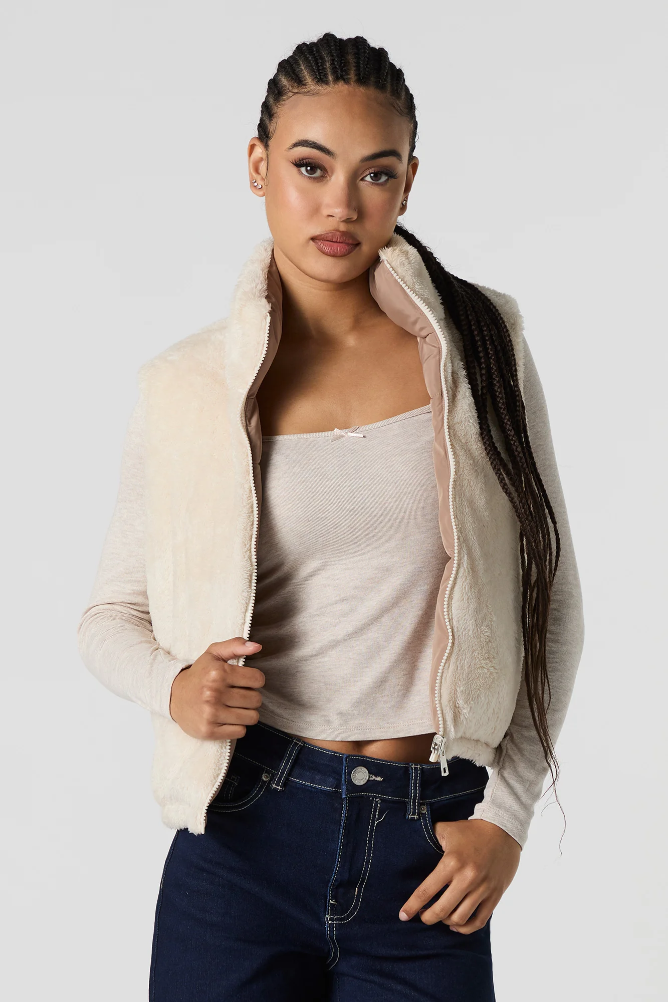Veste bouffante réversible doublée de Sherpa - Image 8