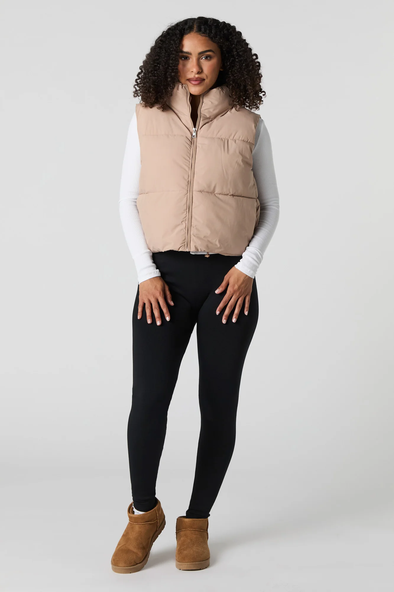 Zip-Up Puffer Vest - Image 12