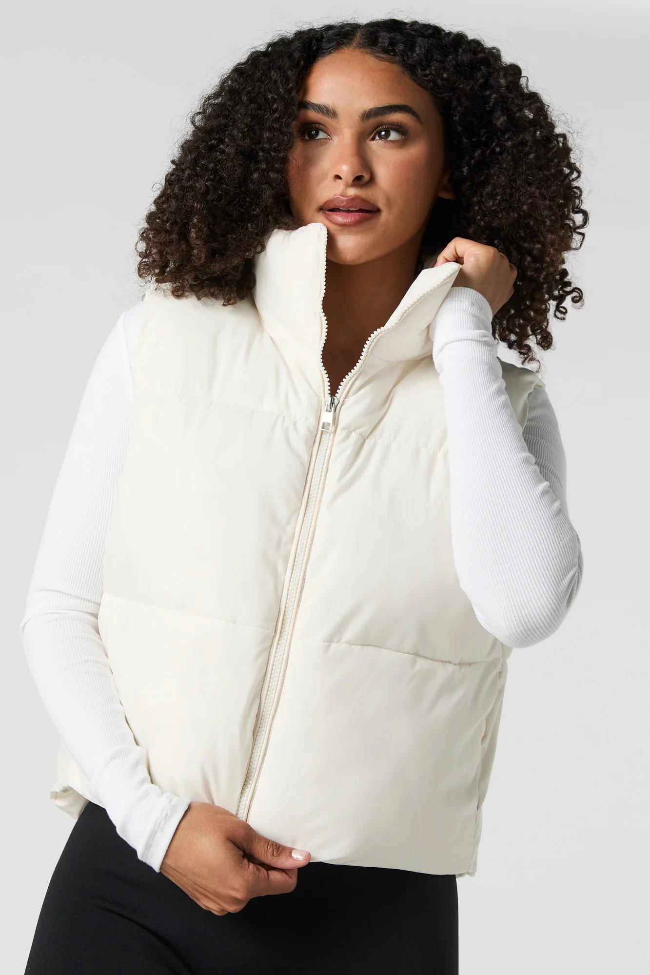 Zip-Up Puffer Vest - Image 13