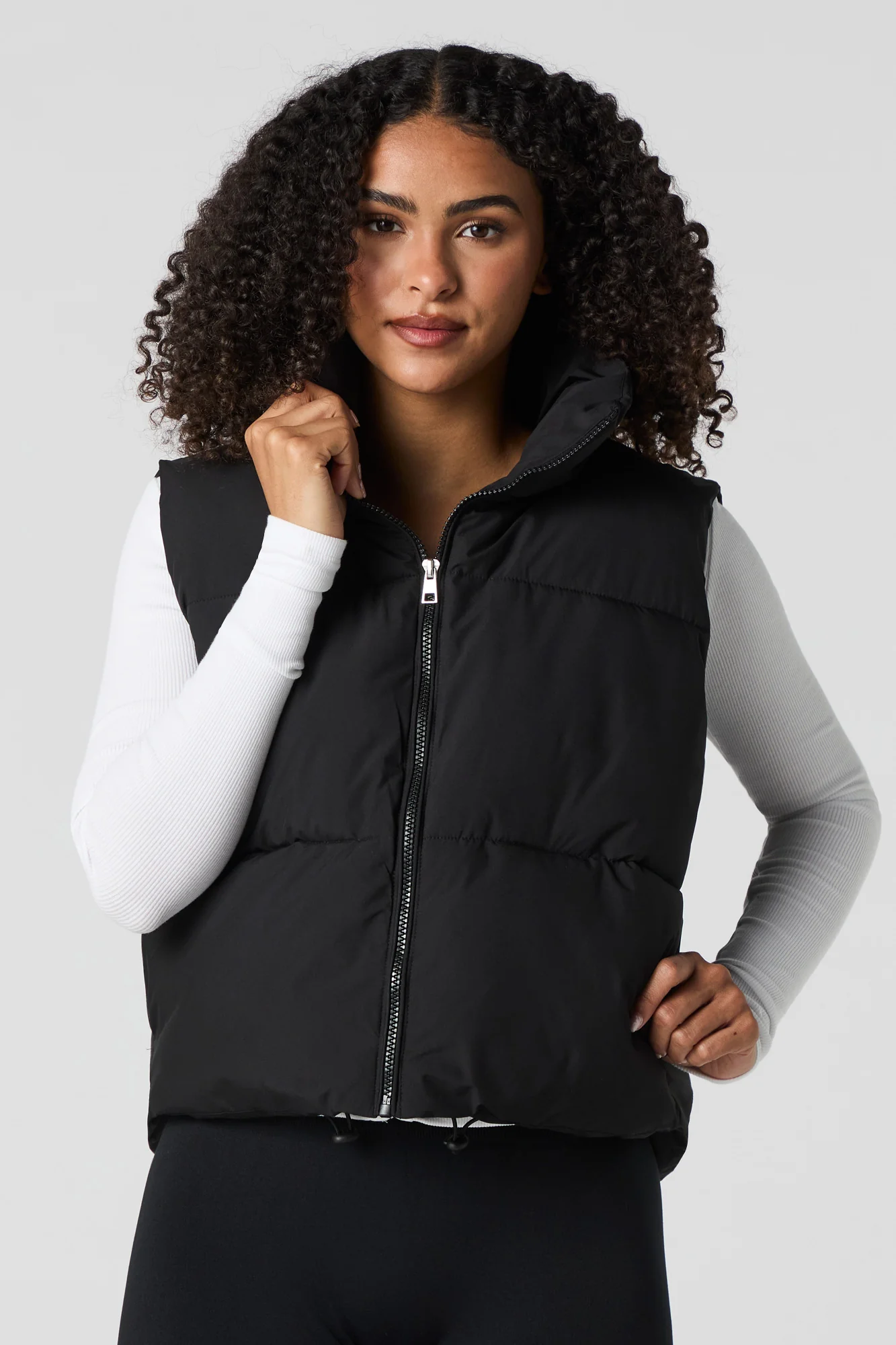 Zip-Up Puffer Vest - Image 7
