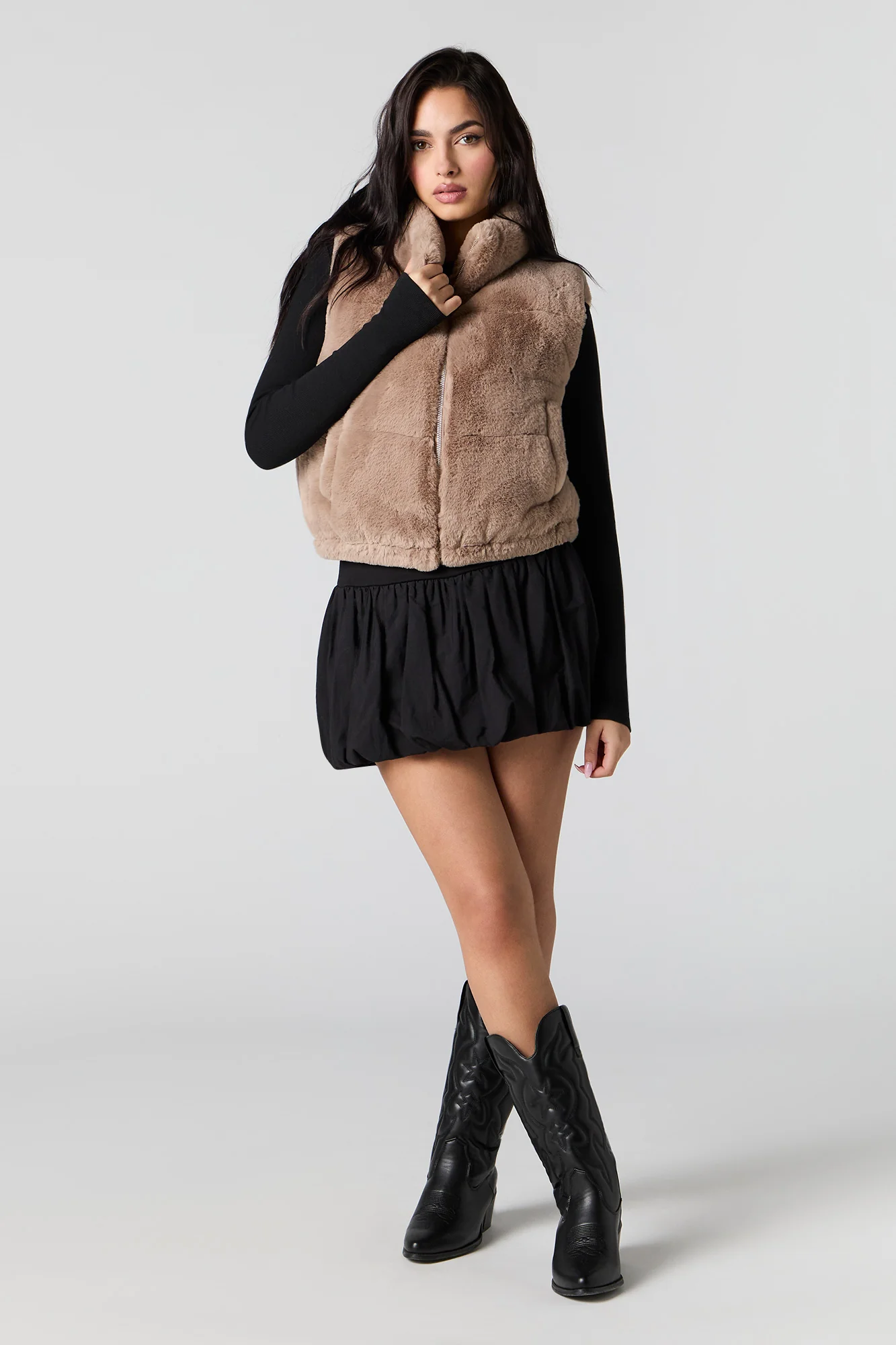 Gilet matelassé en similifourrure - Image 12
