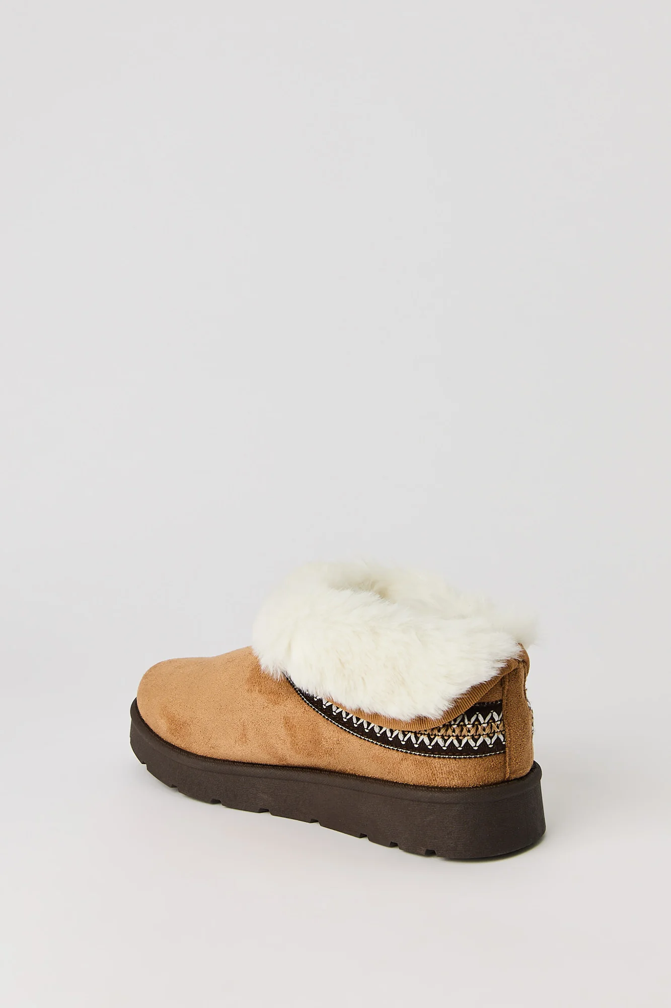 Faux Fur Lined Slipper Booties - Image 4
